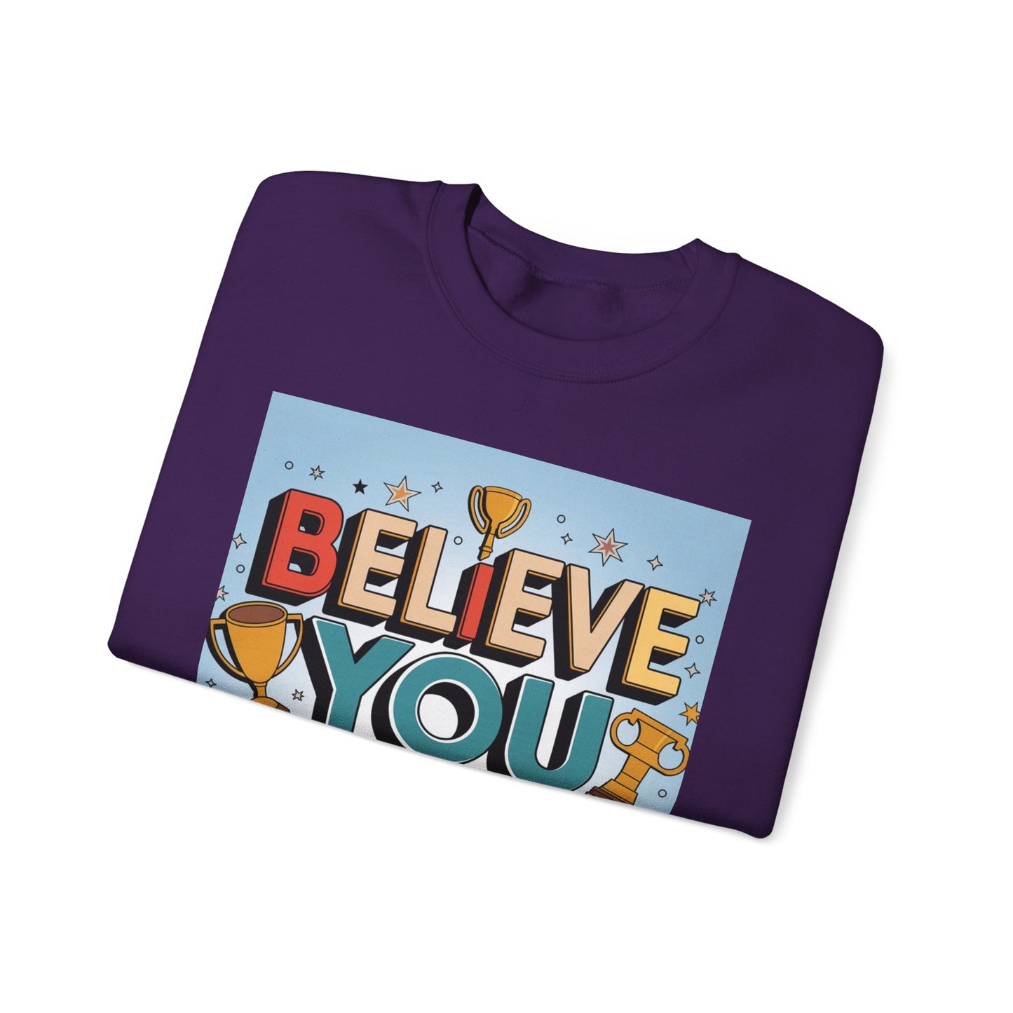 Believe You Can Unisex Heavy Blend™ Crewneck Sweatshirt Gildan 18000