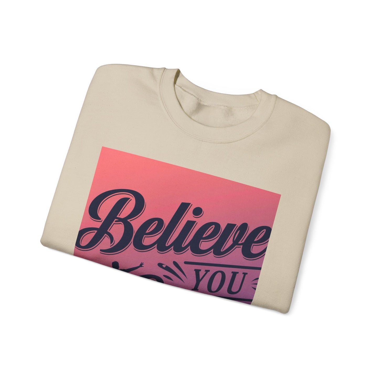 Believe You Can Unisex Heavy Blend™ Crewneck Sweatshirt Gildan 18000