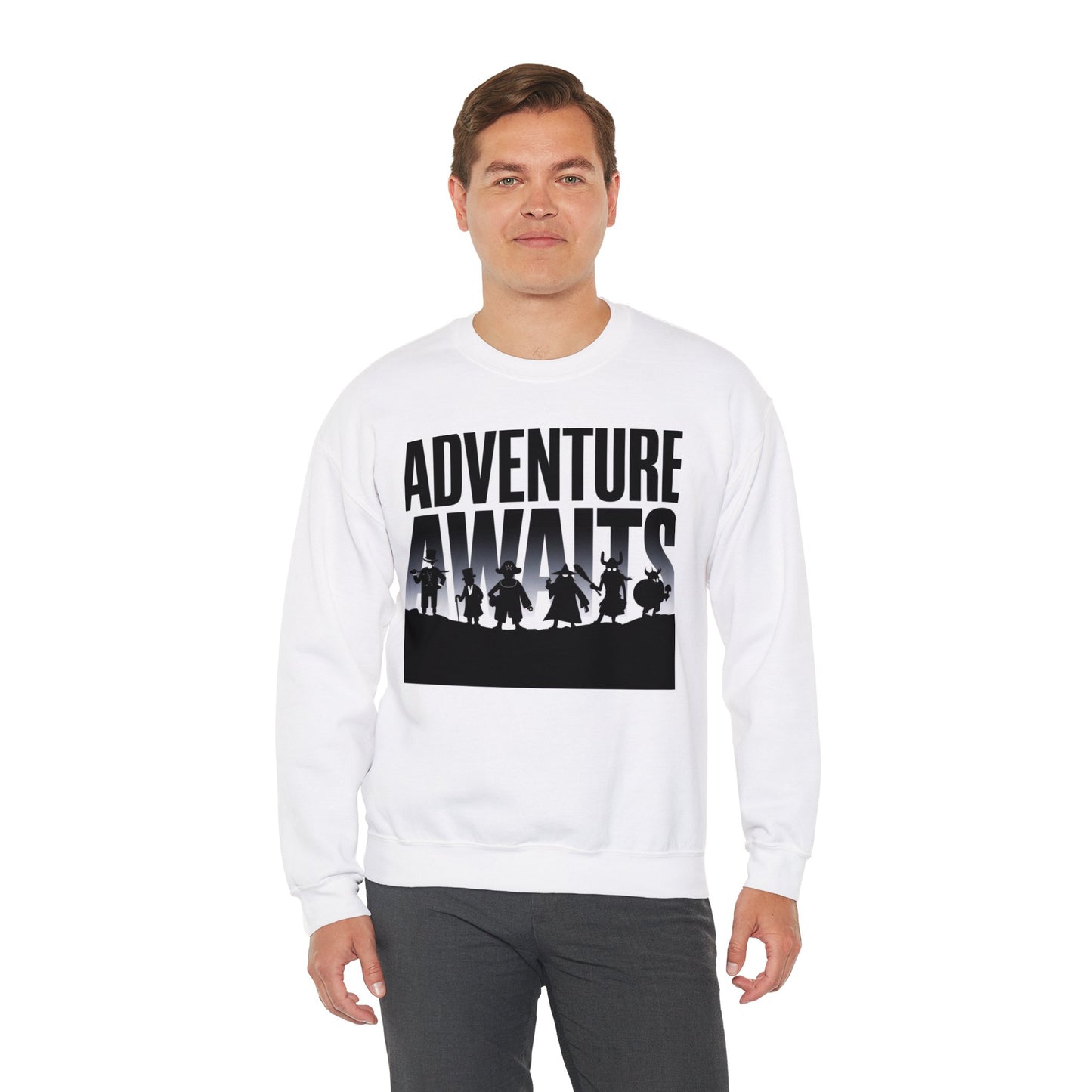 Adventure Awaits Sweatshirt Gildan 18000