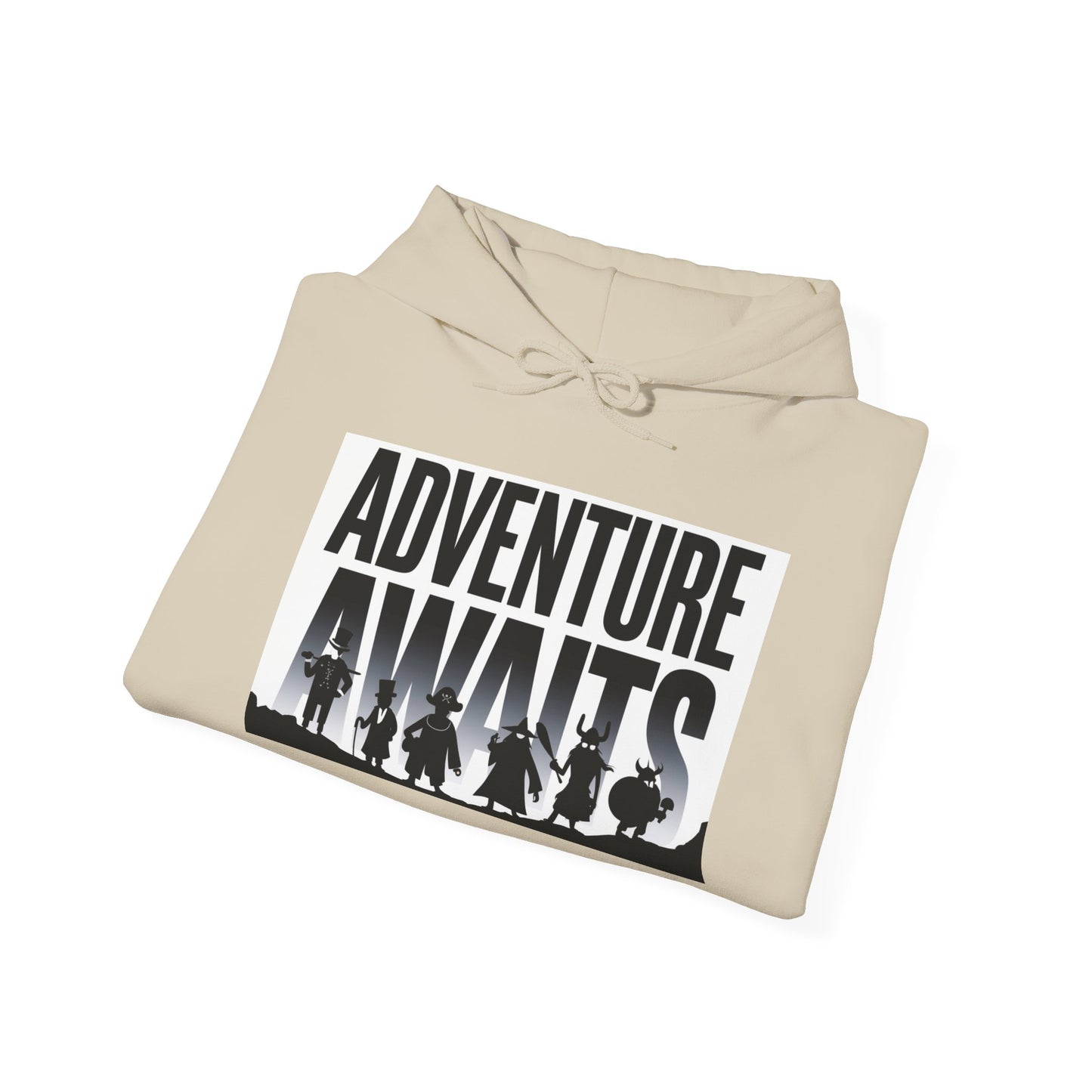 Adventure Awaits Unisex Heavy Blend™ Hoodie, Hooded Sweatshirt