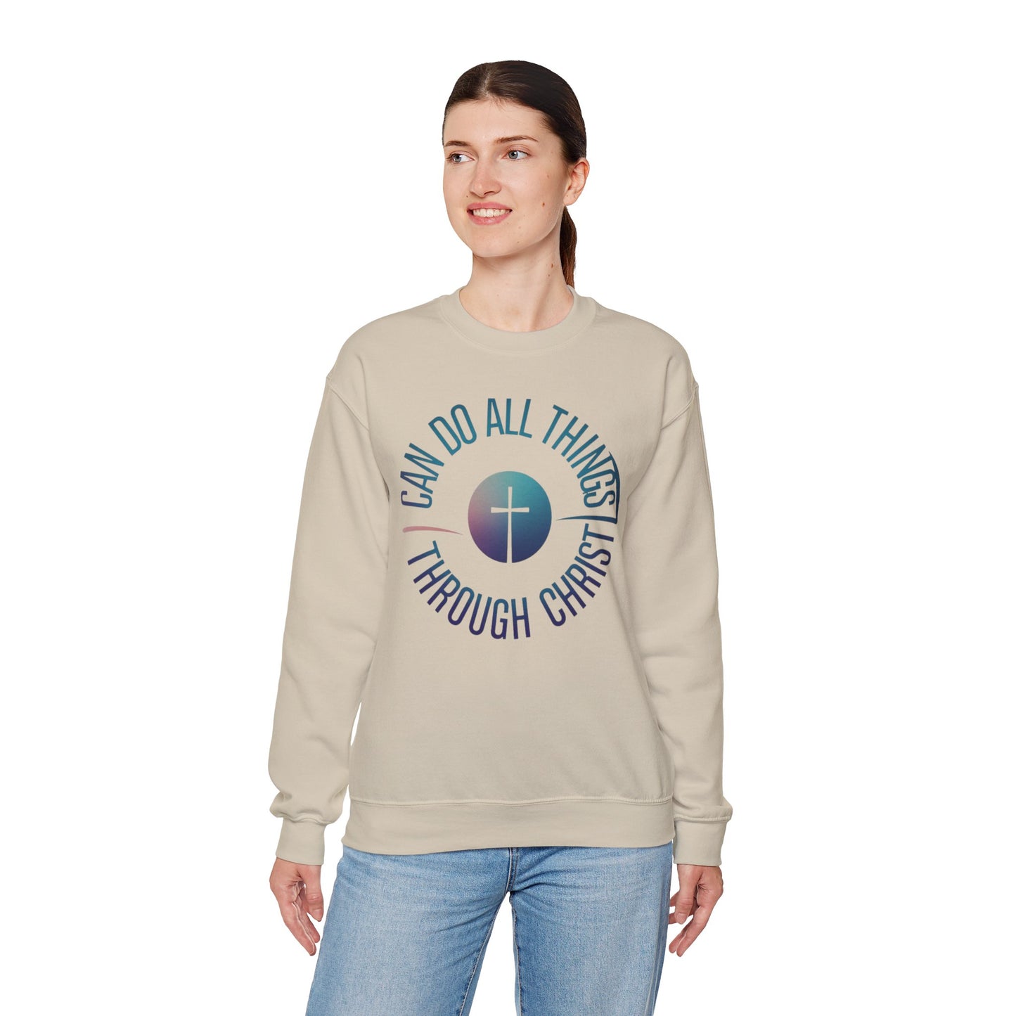 I Can Do All Things Through CHRIST Unisex Heavy Blend™ Crewneck Sweatshirt