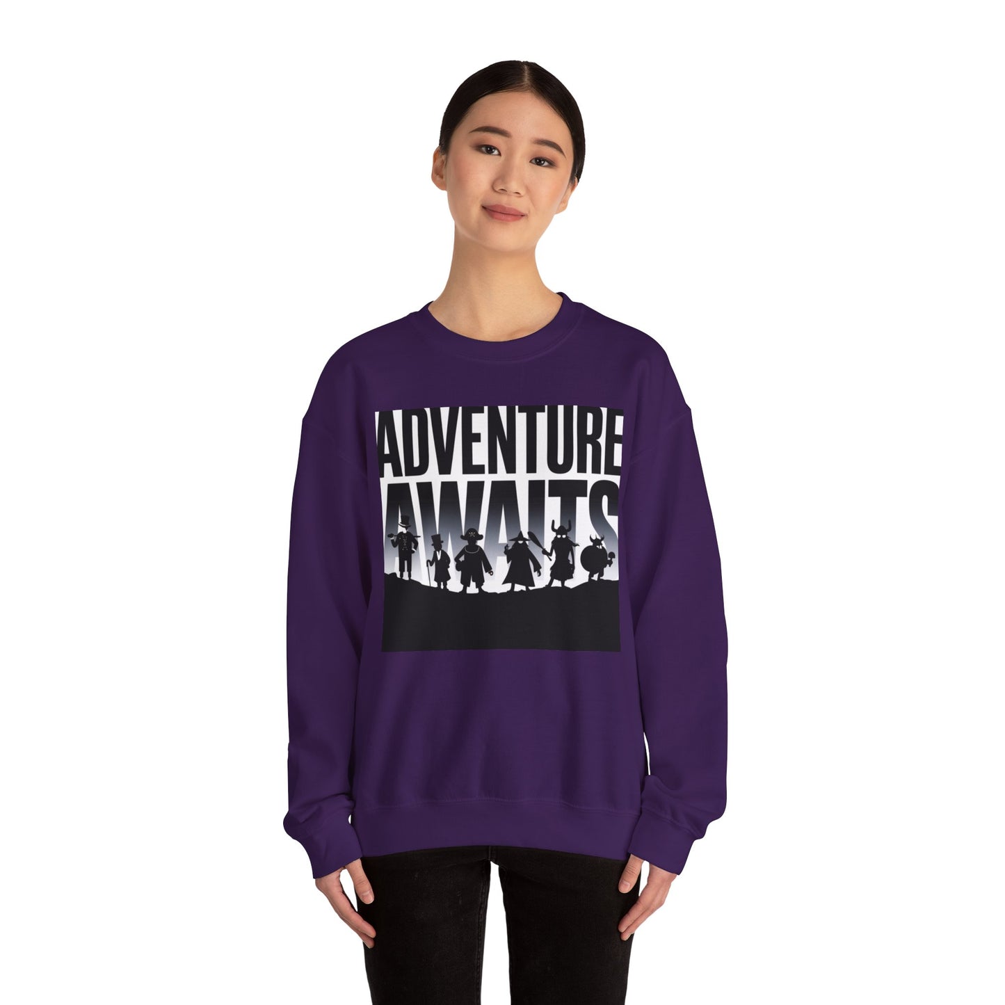 Adventure Awaits Sweatshirt Gildan 18000