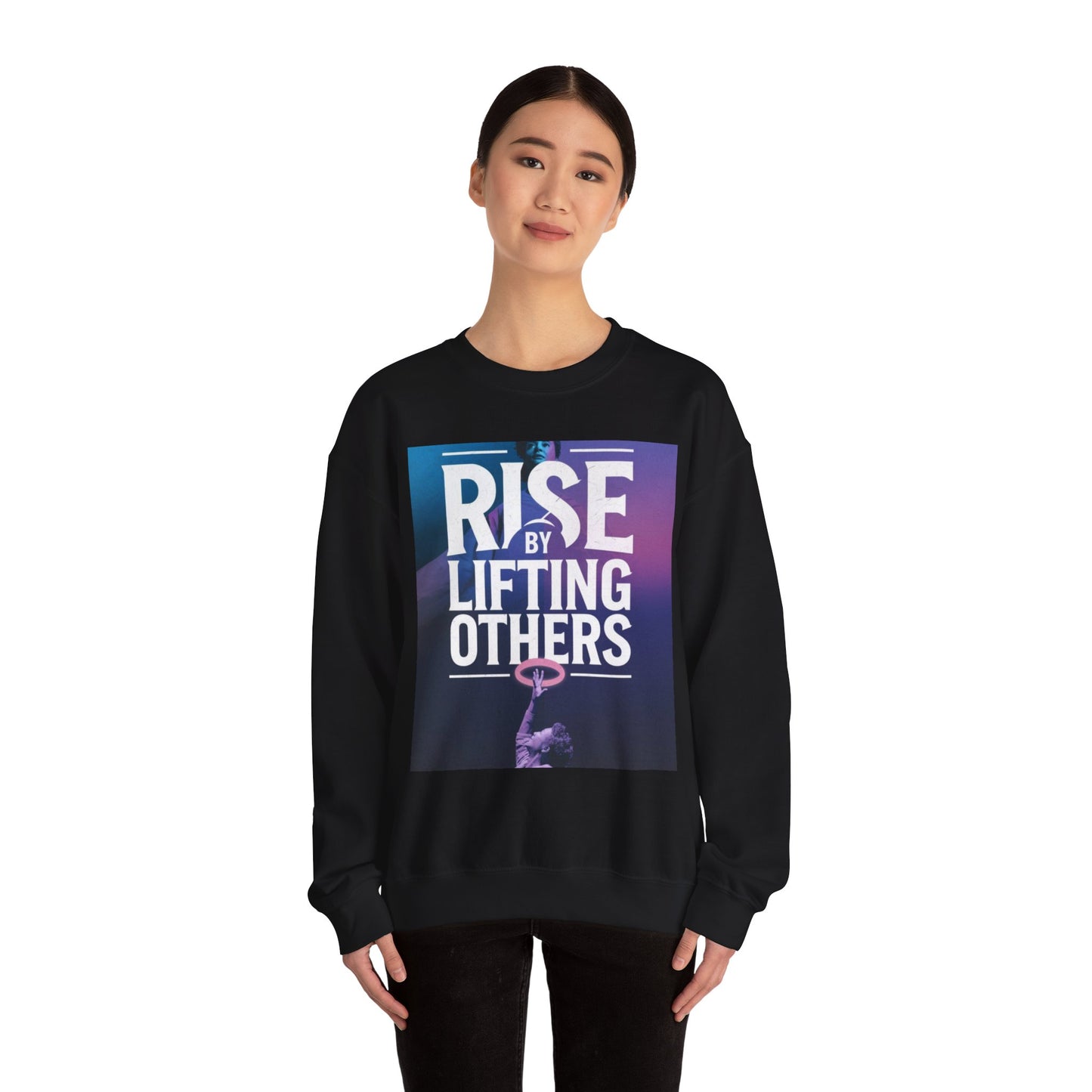 Rise By Lifting Others Sweatshirt Gildan 18000