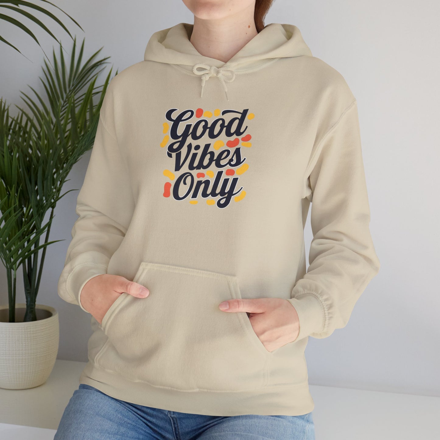 Good Vibes Only Hoodie Hooded Sweatshirt Gildan 18500