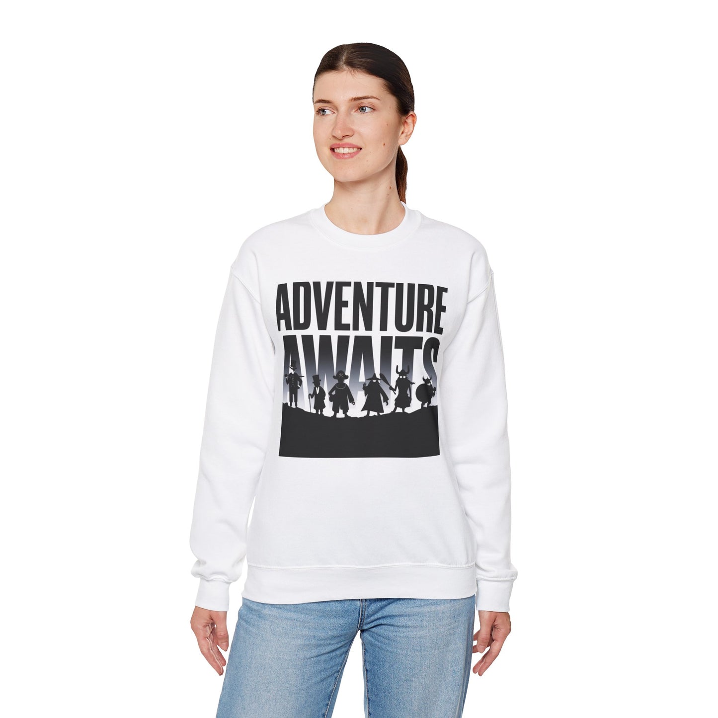 Adventure Awaits Sweatshirt Gildan 18000