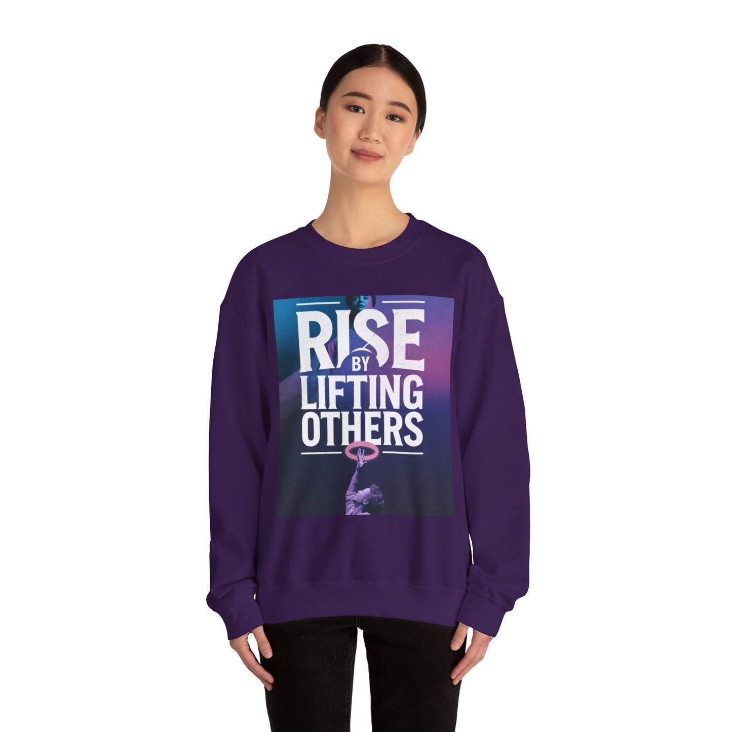 Rise By Lifting Others Sweatshirt Gildan 18000