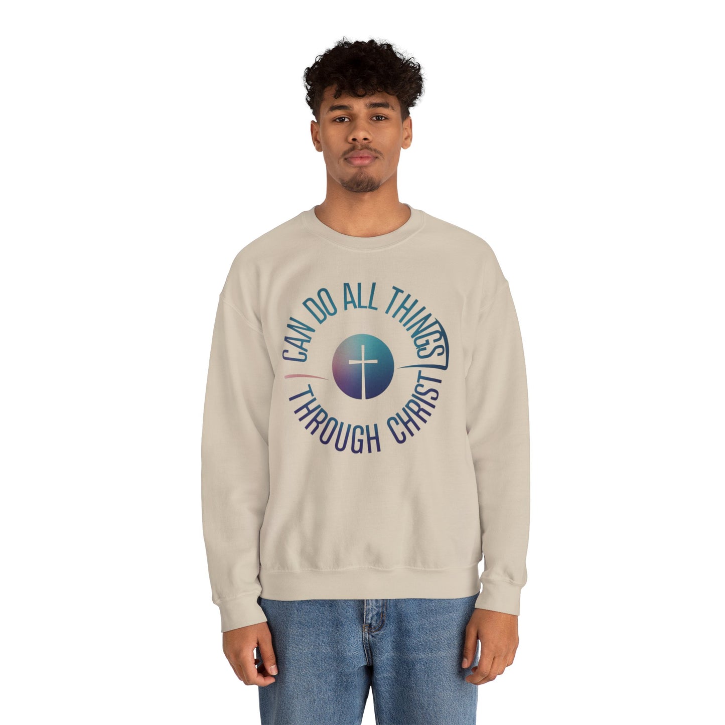 I Can Do All Things Through CHRIST Unisex Heavy Blend™ Crewneck Sweatshirt