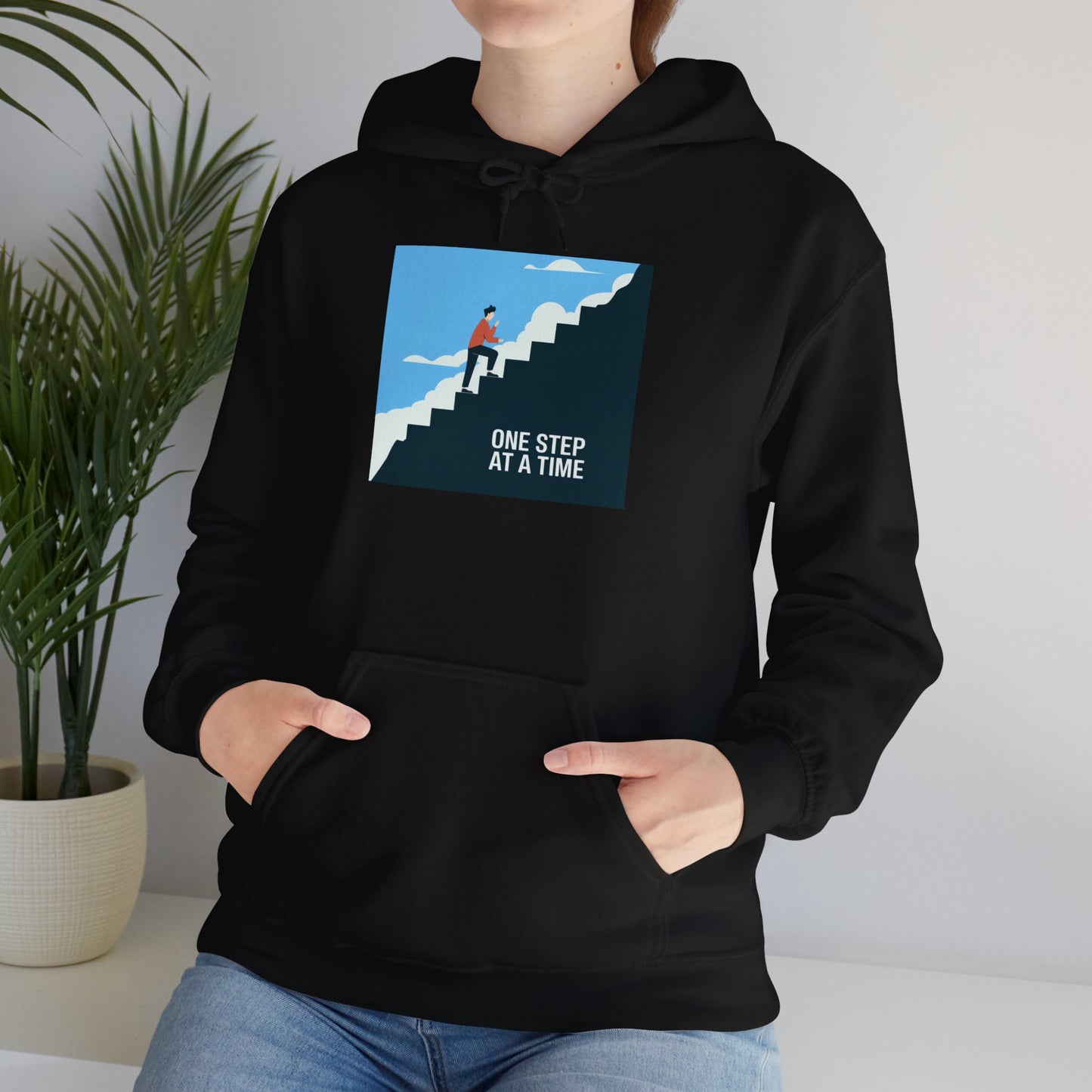 One Step At A Time Unisex Heavy Blend™ Hooded Sweatshirt Hoodie Gildan 18500