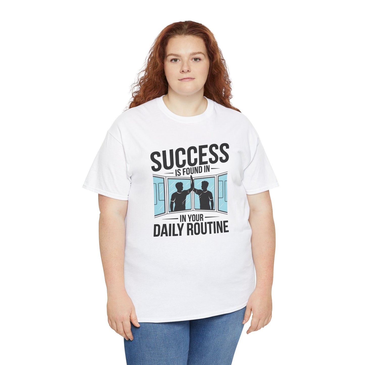 Success Is Found In Your Daily Routine Unisex Heavy Cotton Tee