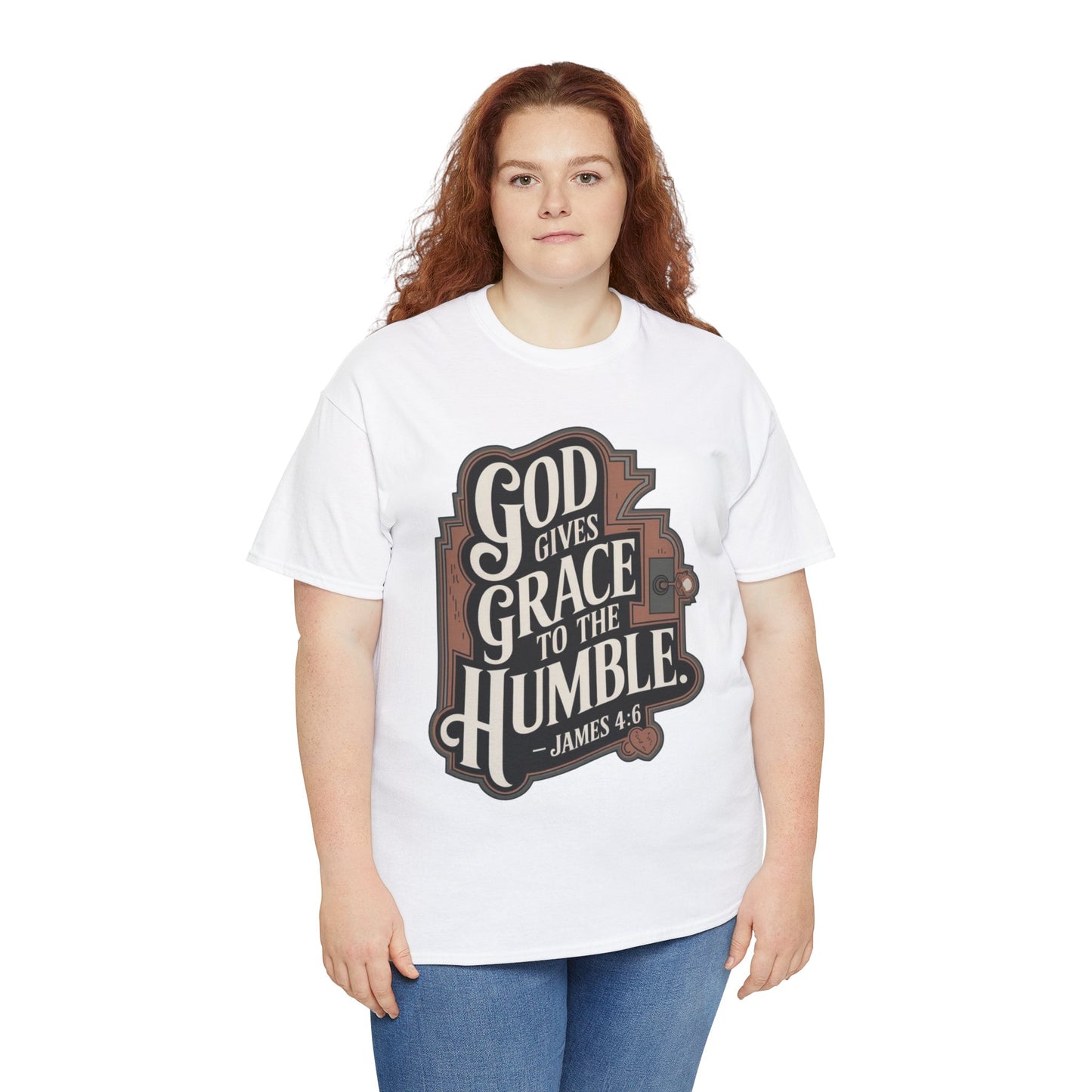 GOD Gives Grace To The Humble Unisex Heavy Cotton Tee