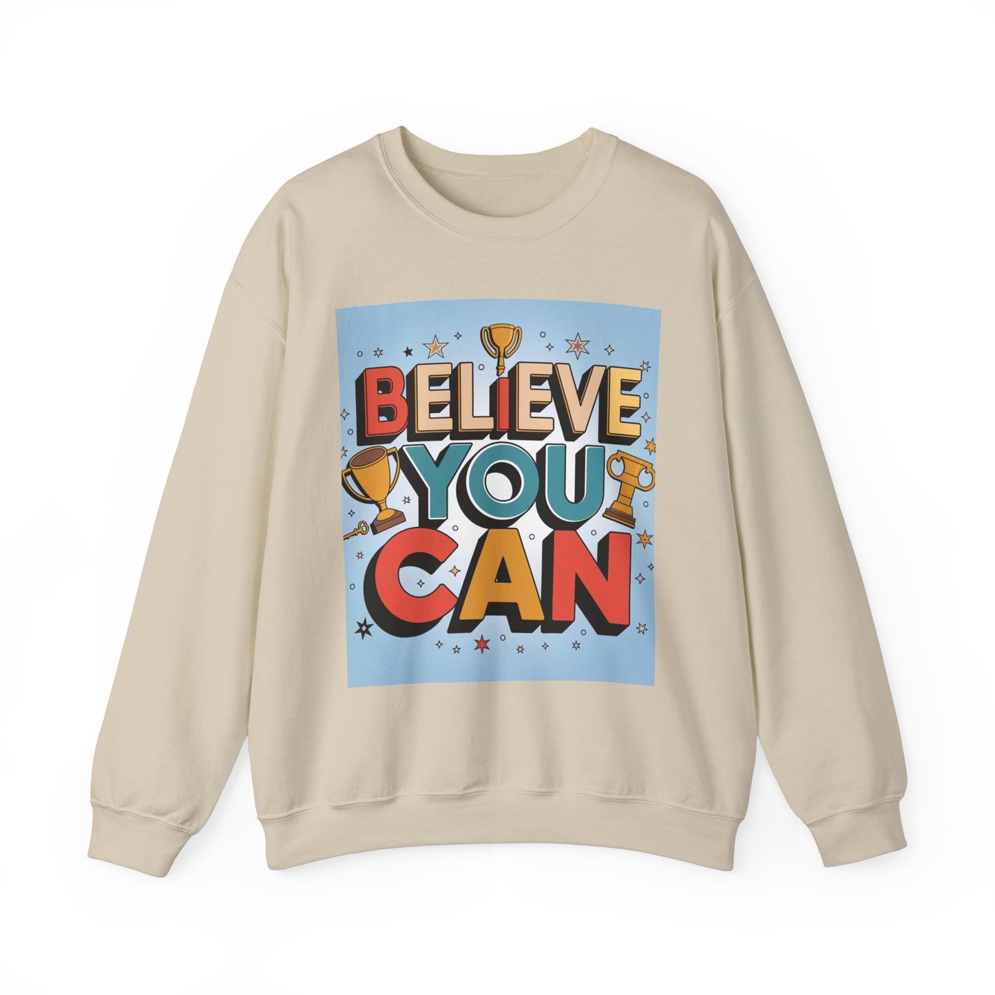 Believe You Can Unisex Heavy Blend™ Crewneck Sweatshirt Gildan 18000