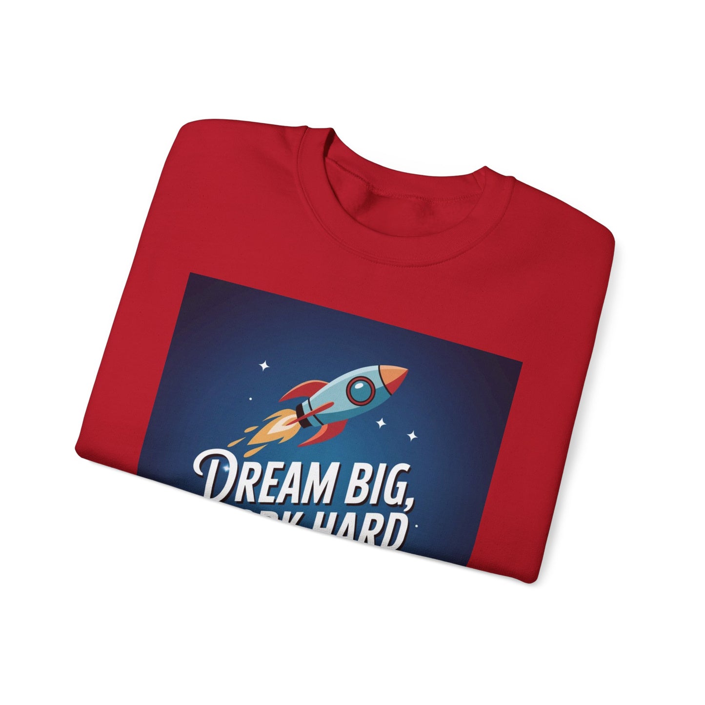 Dream Big Work Hard Unisex Heavy Blend™ Crewneck Sweatshirt Gildan 18000