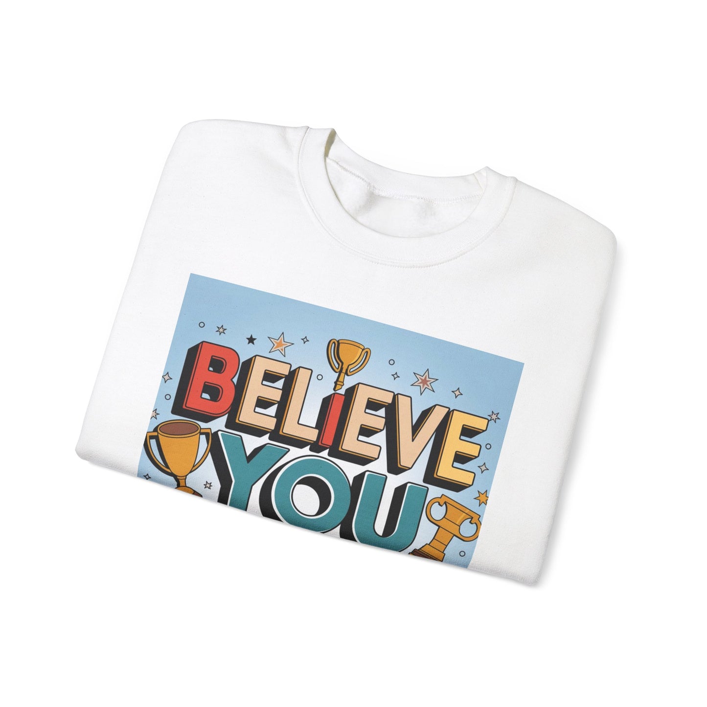 Believe You Can Unisex Heavy Blend™ Crewneck Sweatshirt Gildan 18000