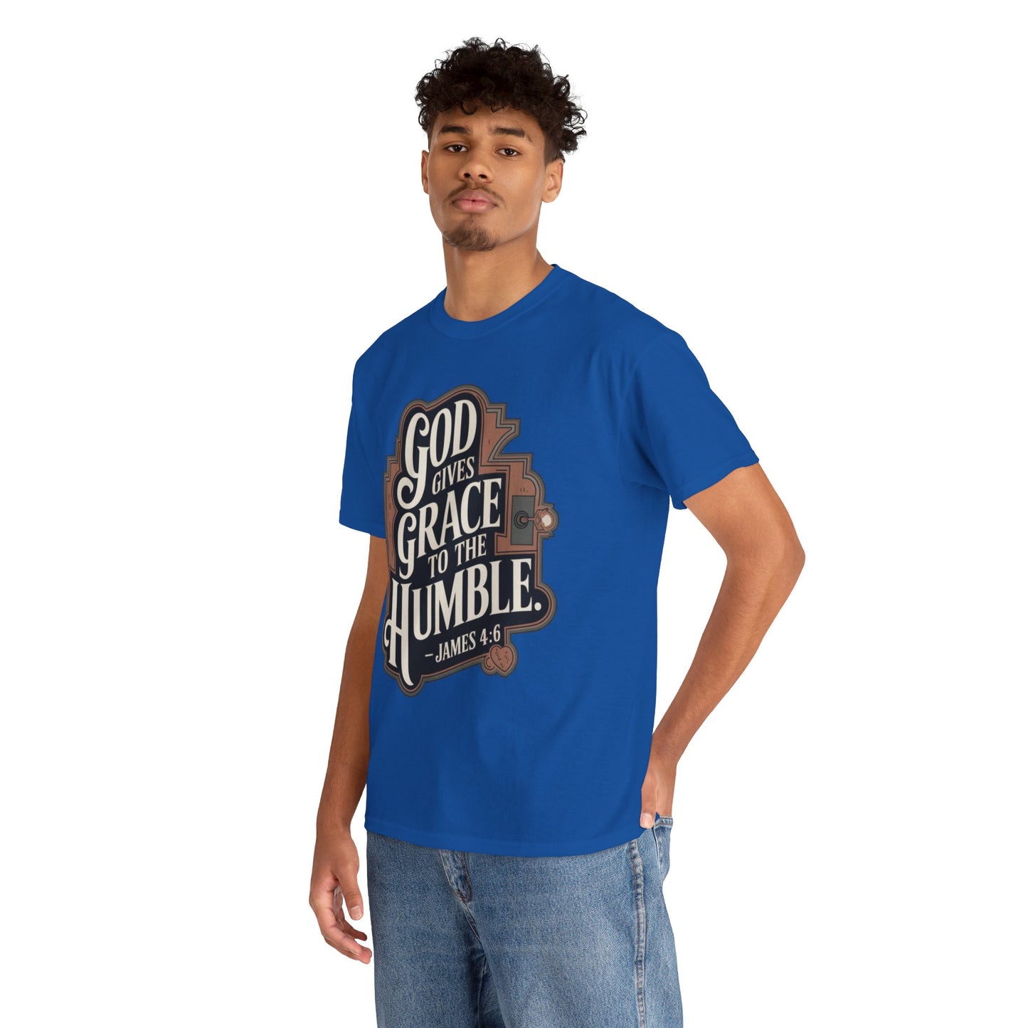 GOD Gives Grace To The Humble Unisex Heavy Cotton Tee