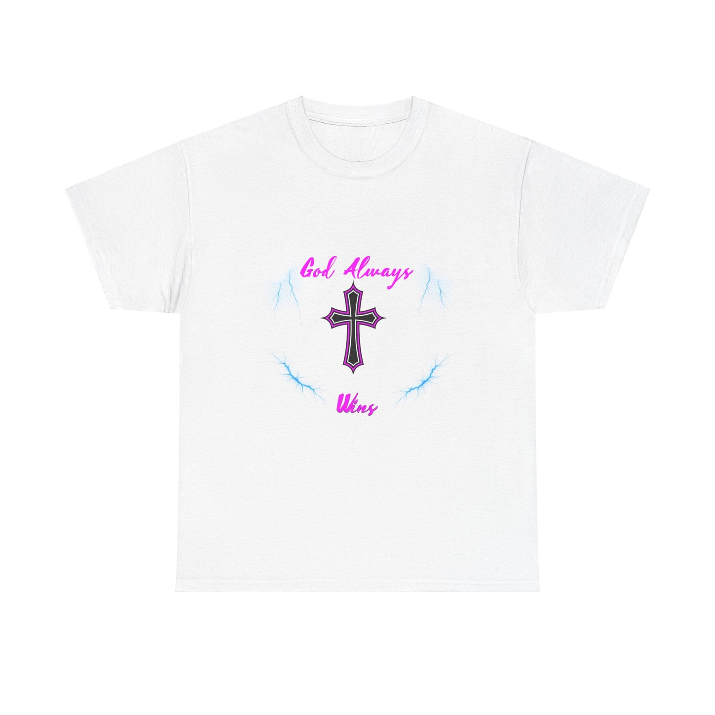 GOD Always Wins Unisex Heavy Cotton Tee