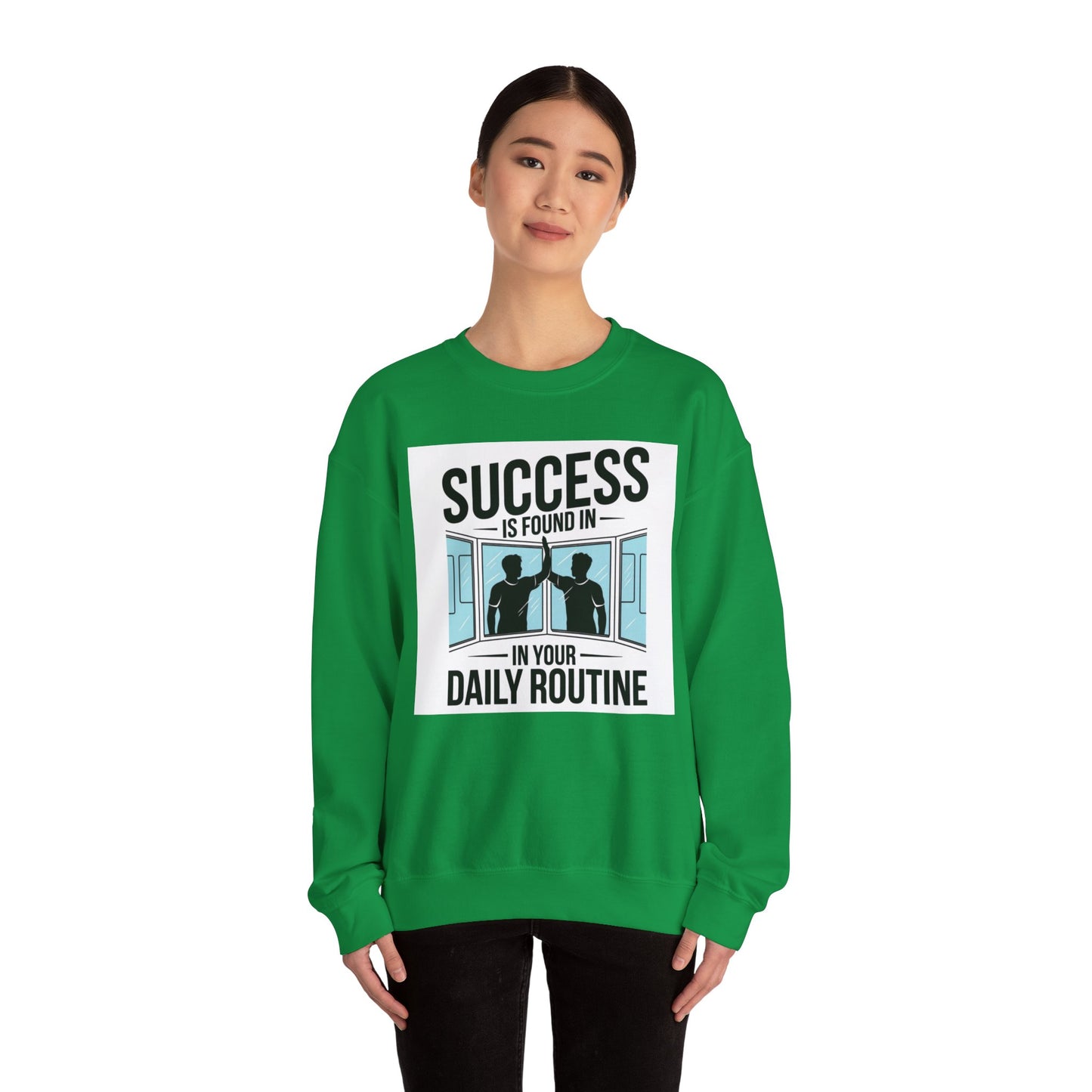 Success Is Found In Your Daily Routine Unisex Heavy Blend™ Crewneck Sweatshirt