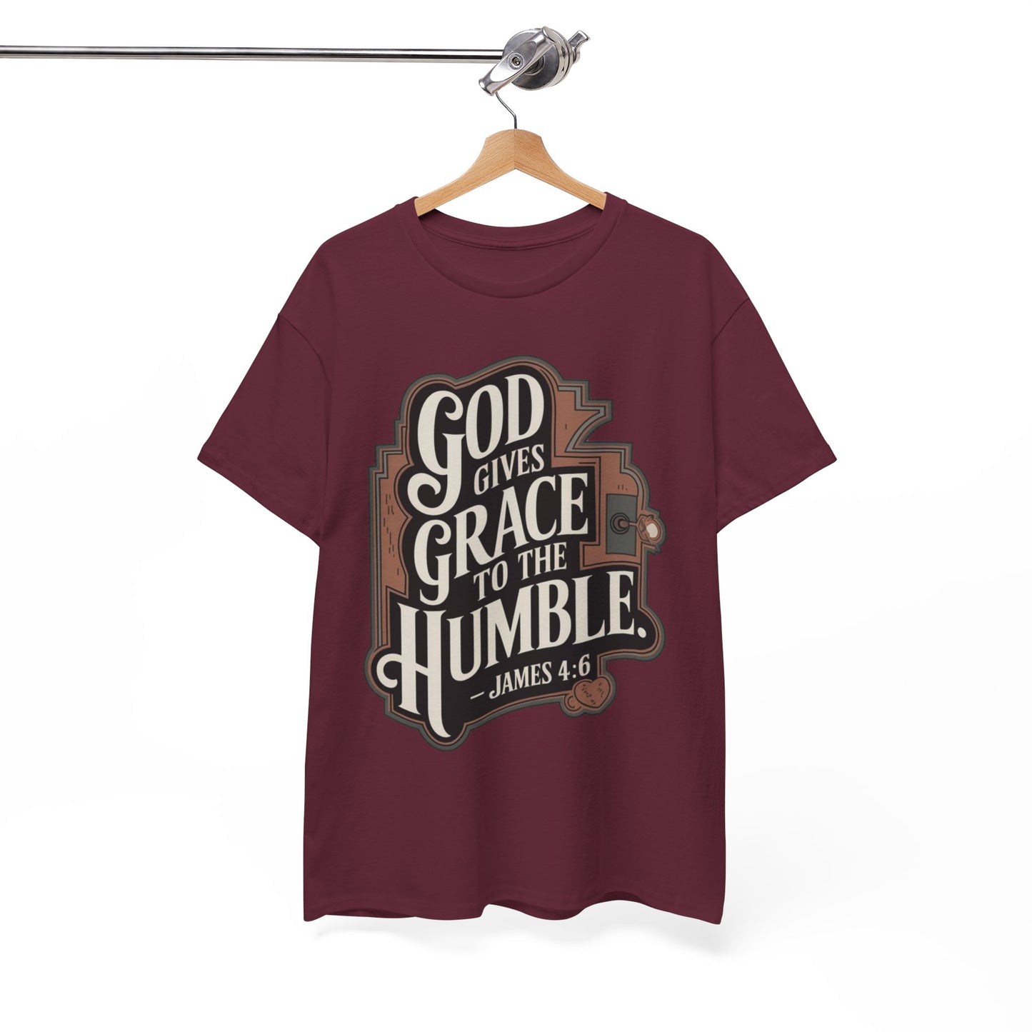 GOD Gives Grace To The Humble Unisex Heavy Cotton Tee