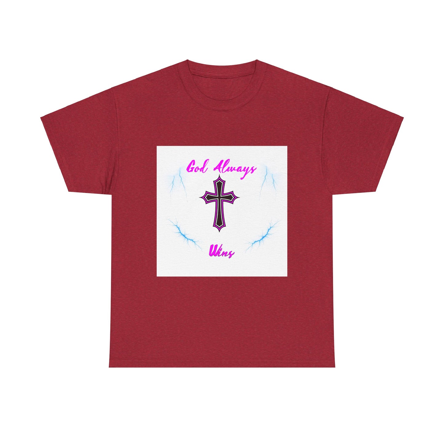 GOD Always Wins Unisex Heavy Cotton Tee