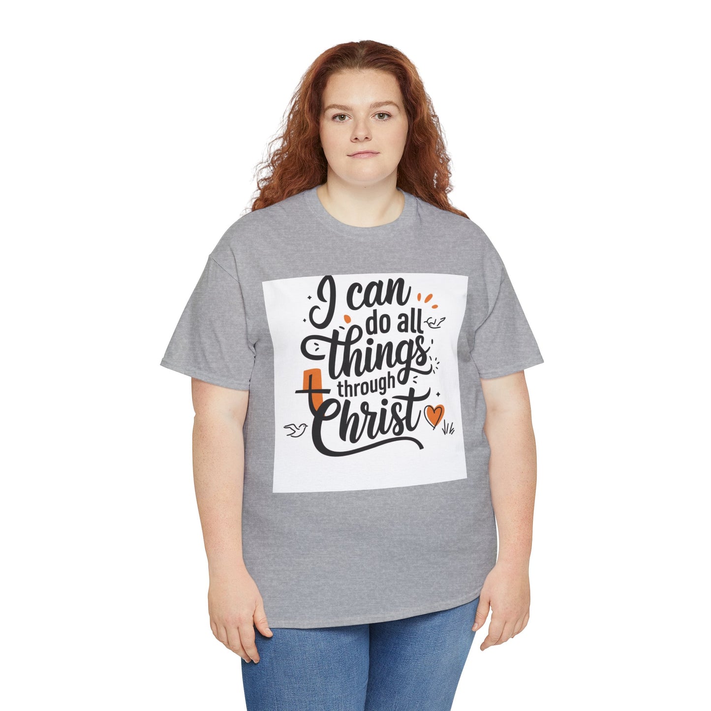 I Can Do All Things Through Christ Unisex Heavy Cotton Tee