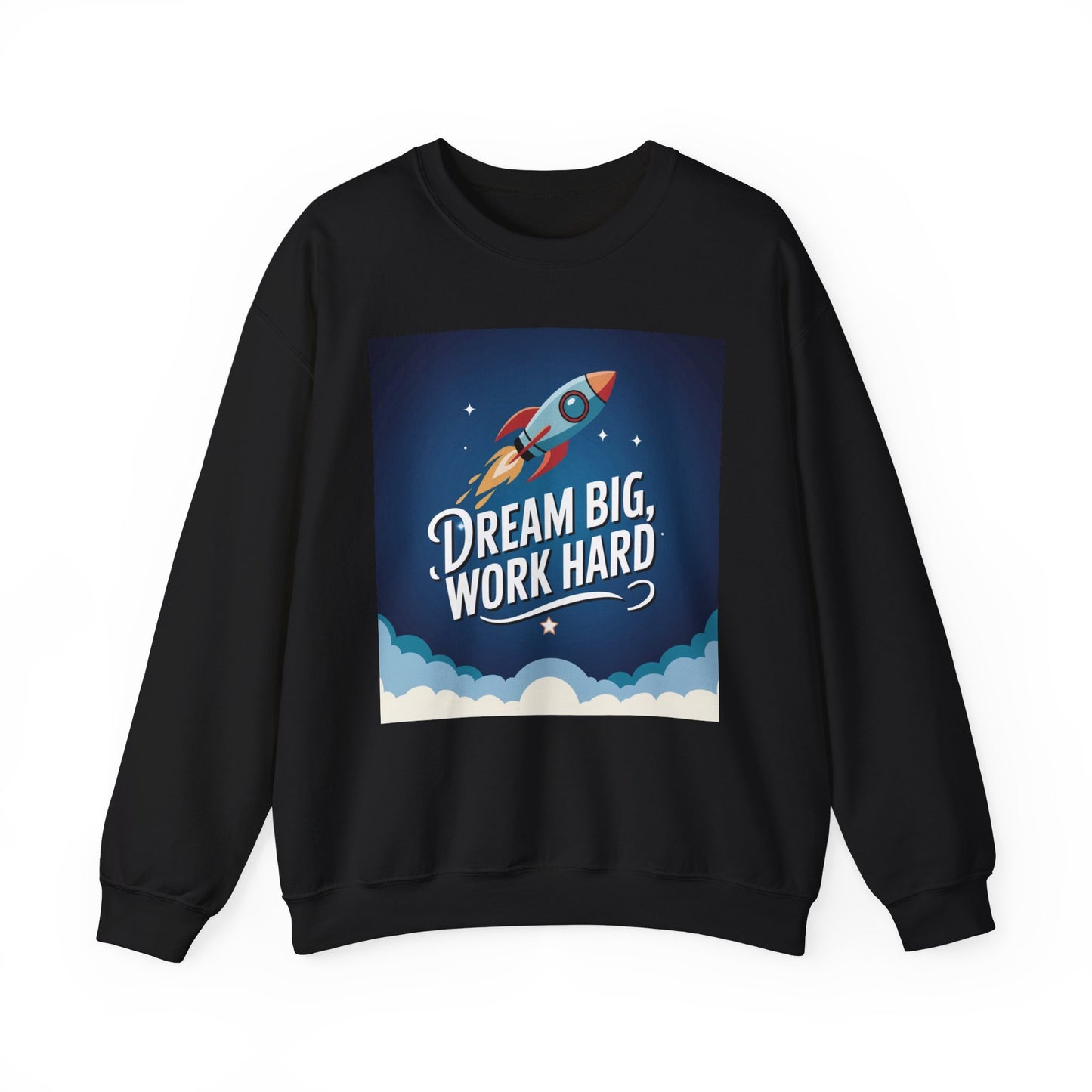 Dream Big Work Hard Unisex Heavy Blend™ Crewneck Sweatshirt Gildan 18000