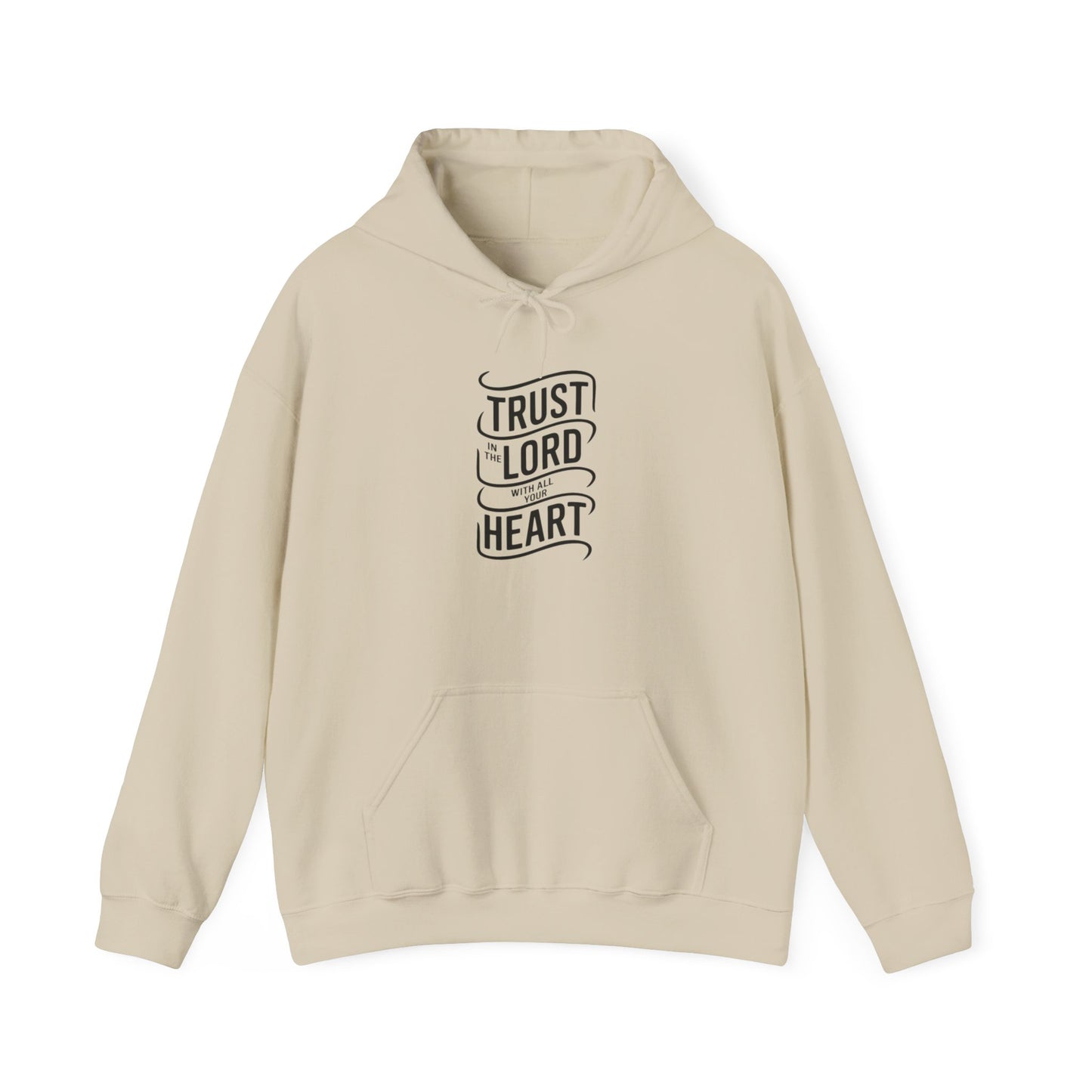 Trust In The LORD With All Your Heart Unisex Heavy Blend™ Hooded Sweatshirt