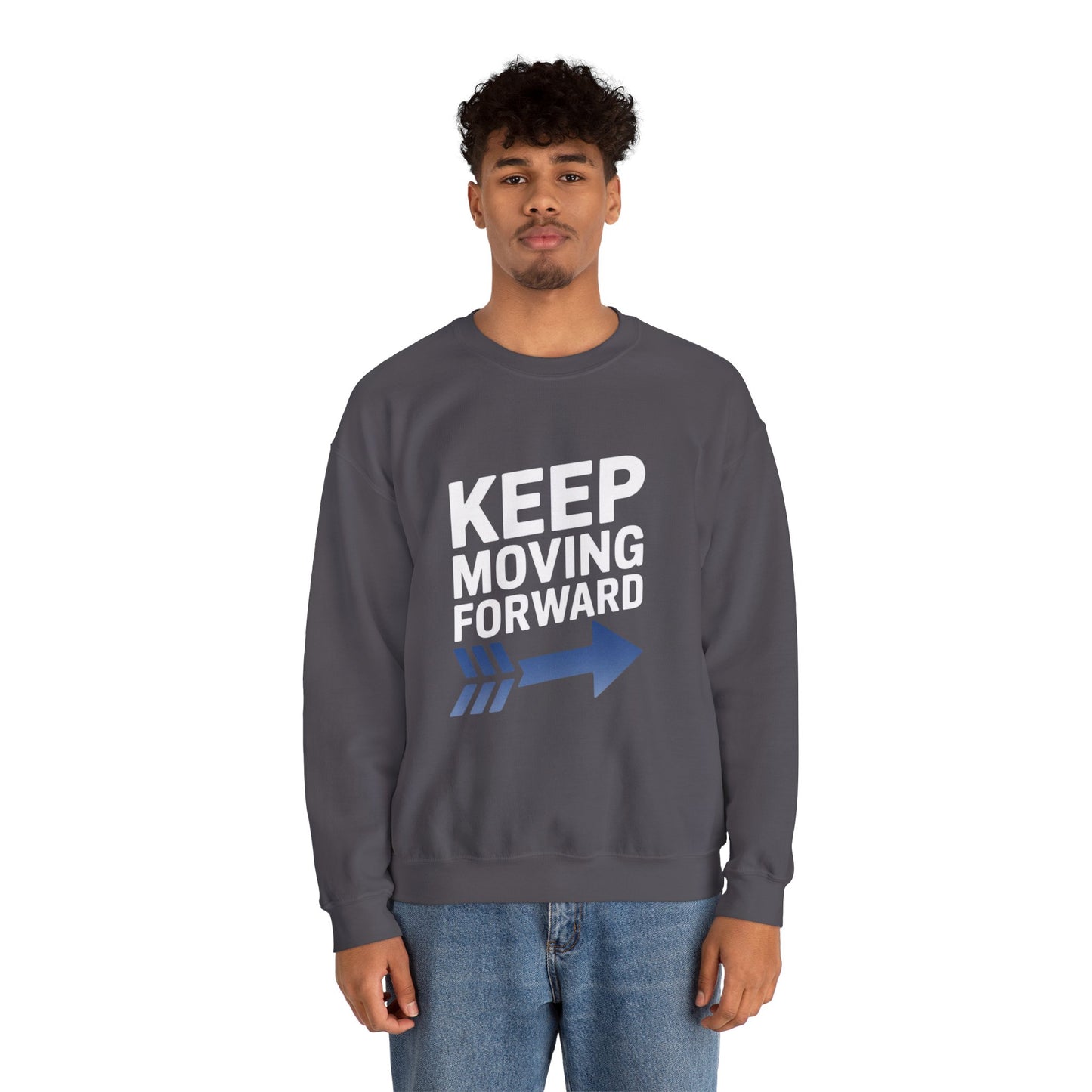 Keep Moving Forward Unisex Heavy Blend™ Crewneck Sweatshirt Gildan 18000