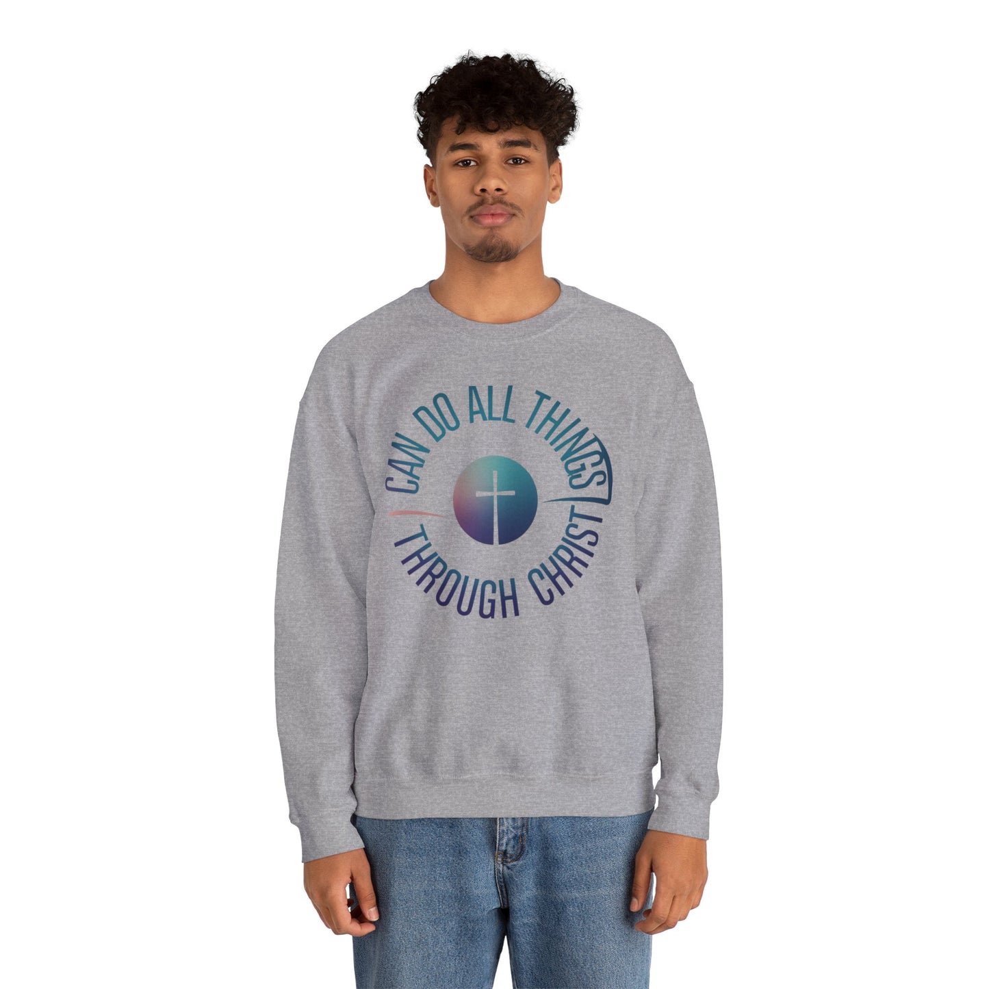 I Can Do All Things Through CHRIST Unisex Heavy Blend™ Crewneck Sweatshirt