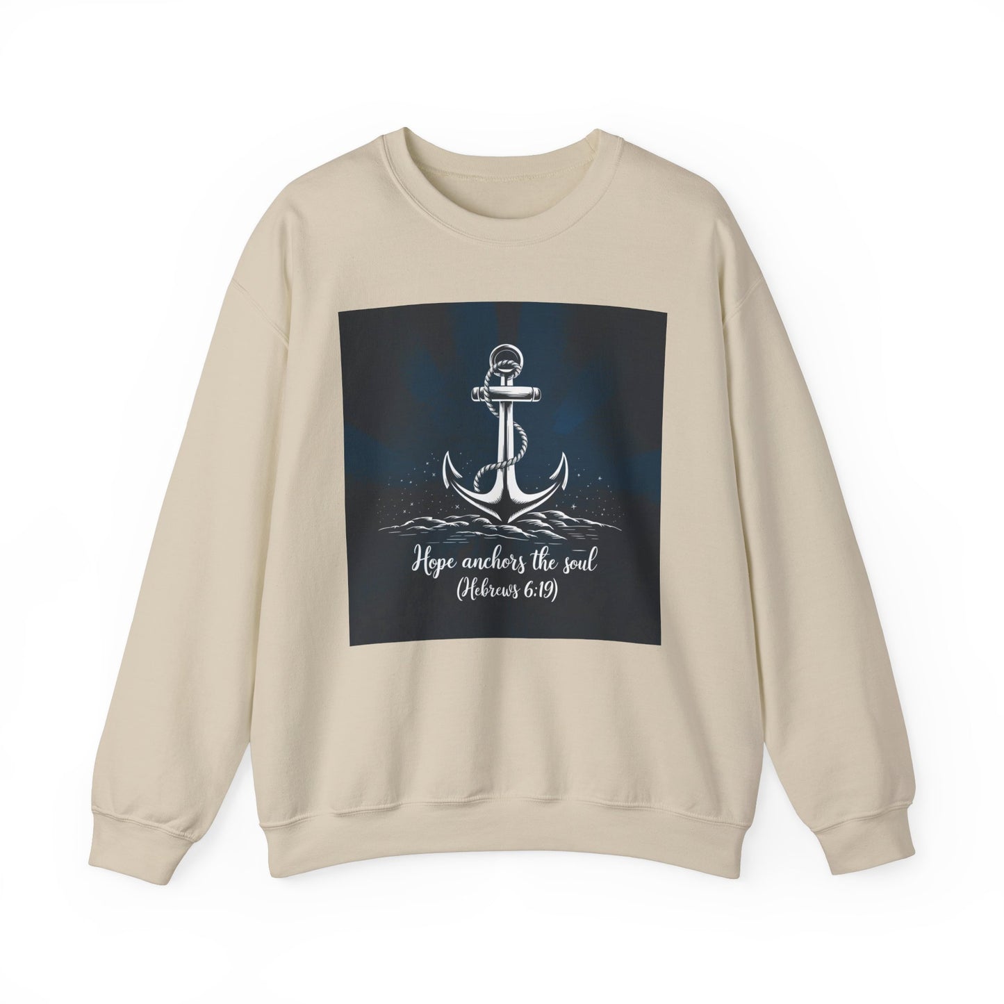 Hope Anchors The Soul  Unisex Heavy Blend™ Crewneck Sweatshirt