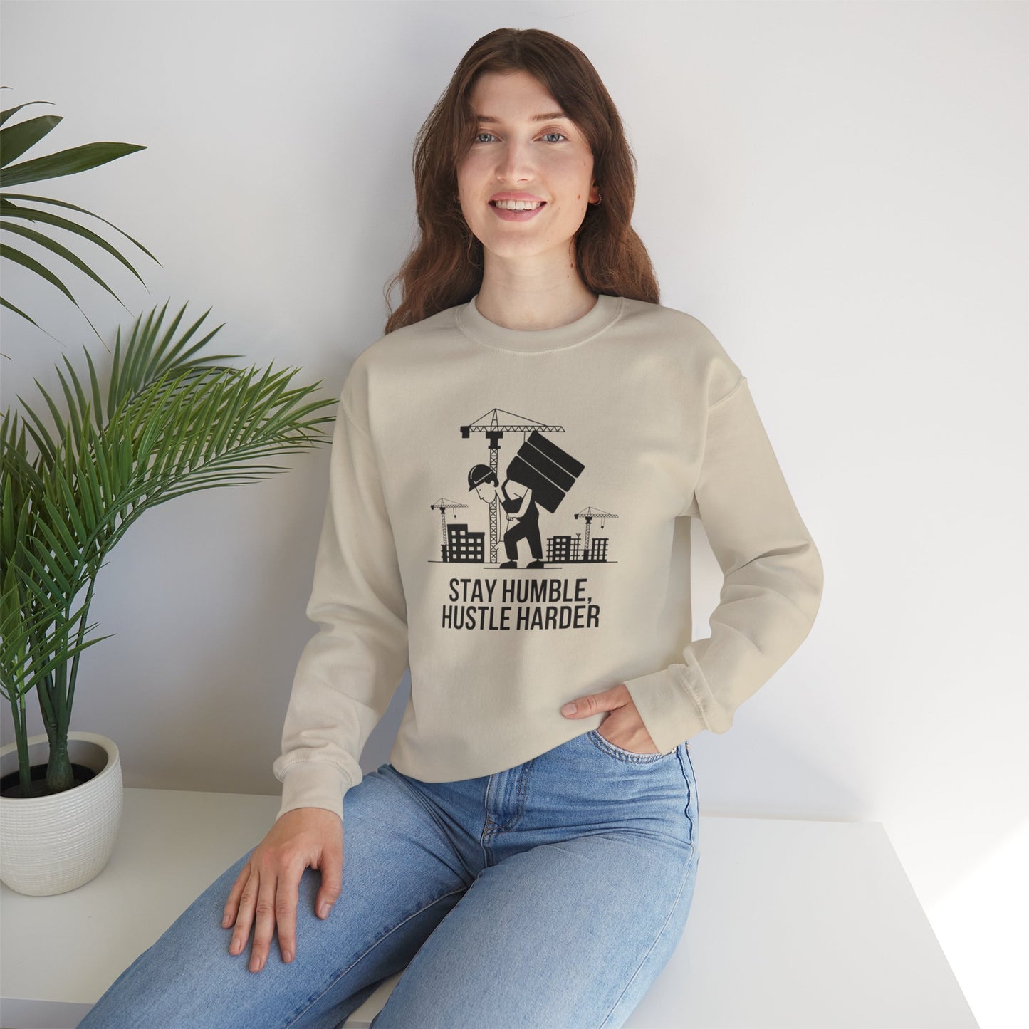 Stay Humble Hustle Harder Unisex Heavy Blend™ Crewneck Sweatshirt