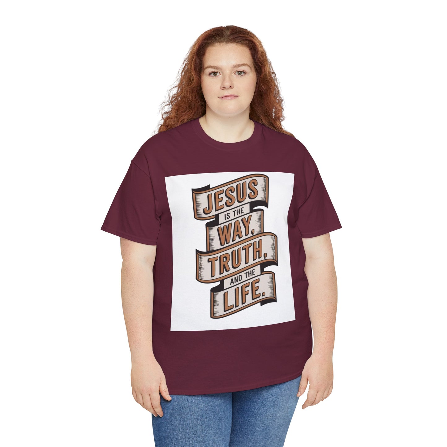 JESUS Is The Way, Truth, And The Life Unisex Heavy Cotton Tee