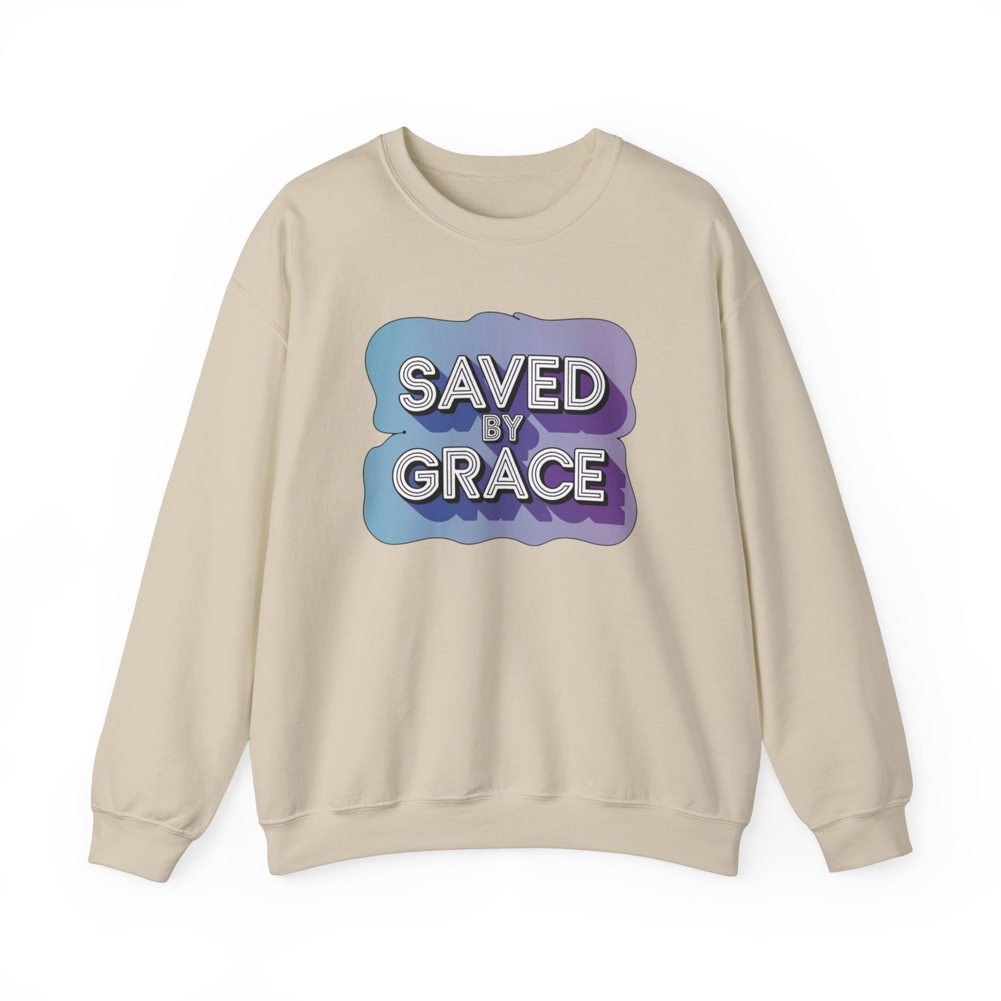 Saved By Grace  Unisex Heavy Blend™ Crewneck Sweatshirt