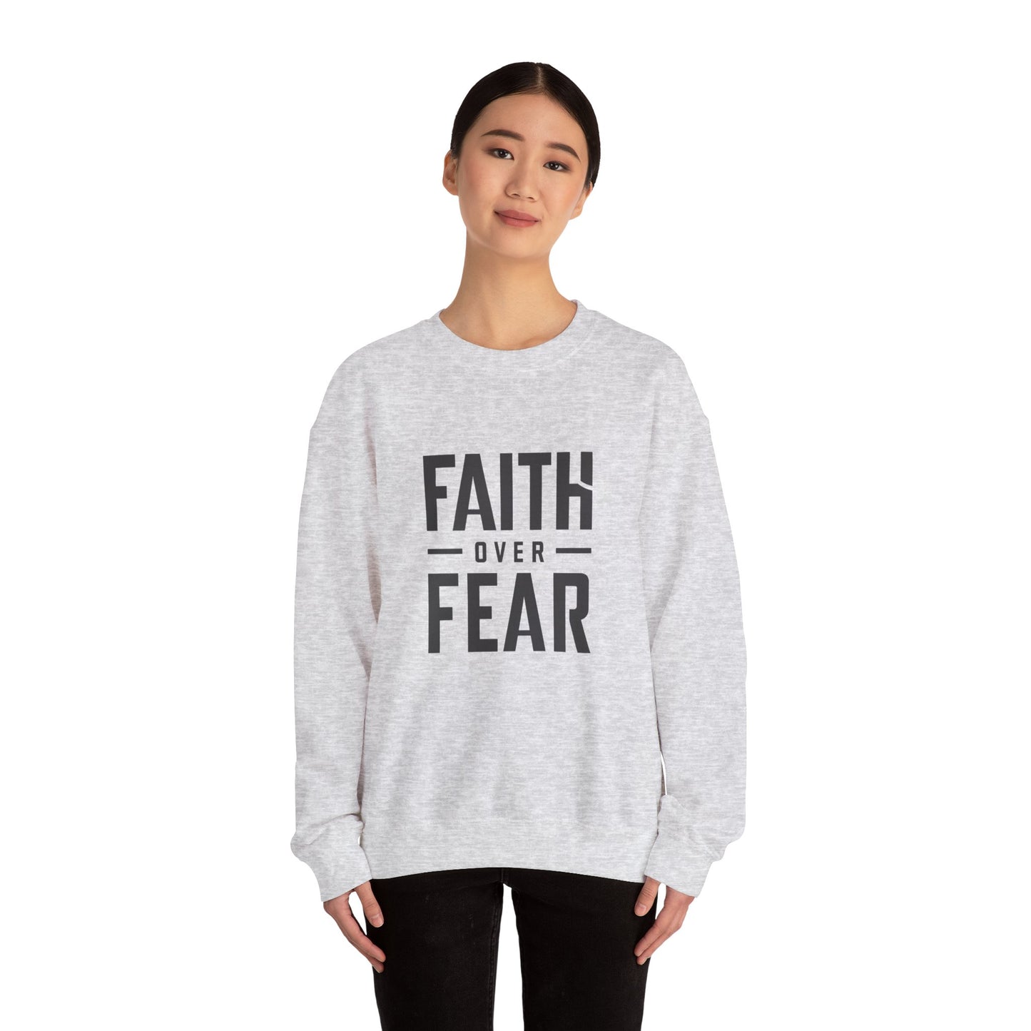 Faith Over Fear Unisex Heavy Blend™ Crewneck Sweatshirt