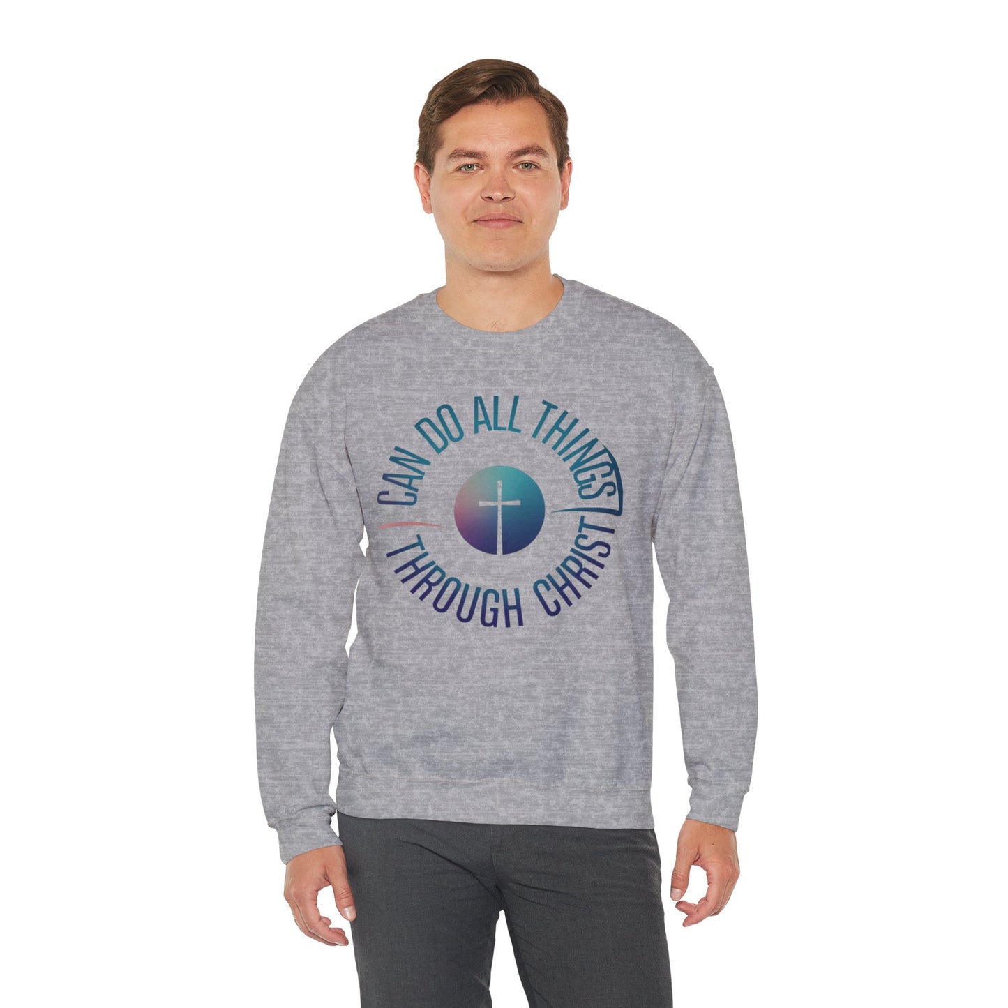 I Can Do All Things Through CHRIST Unisex Heavy Blend™ Crewneck Sweatshirt