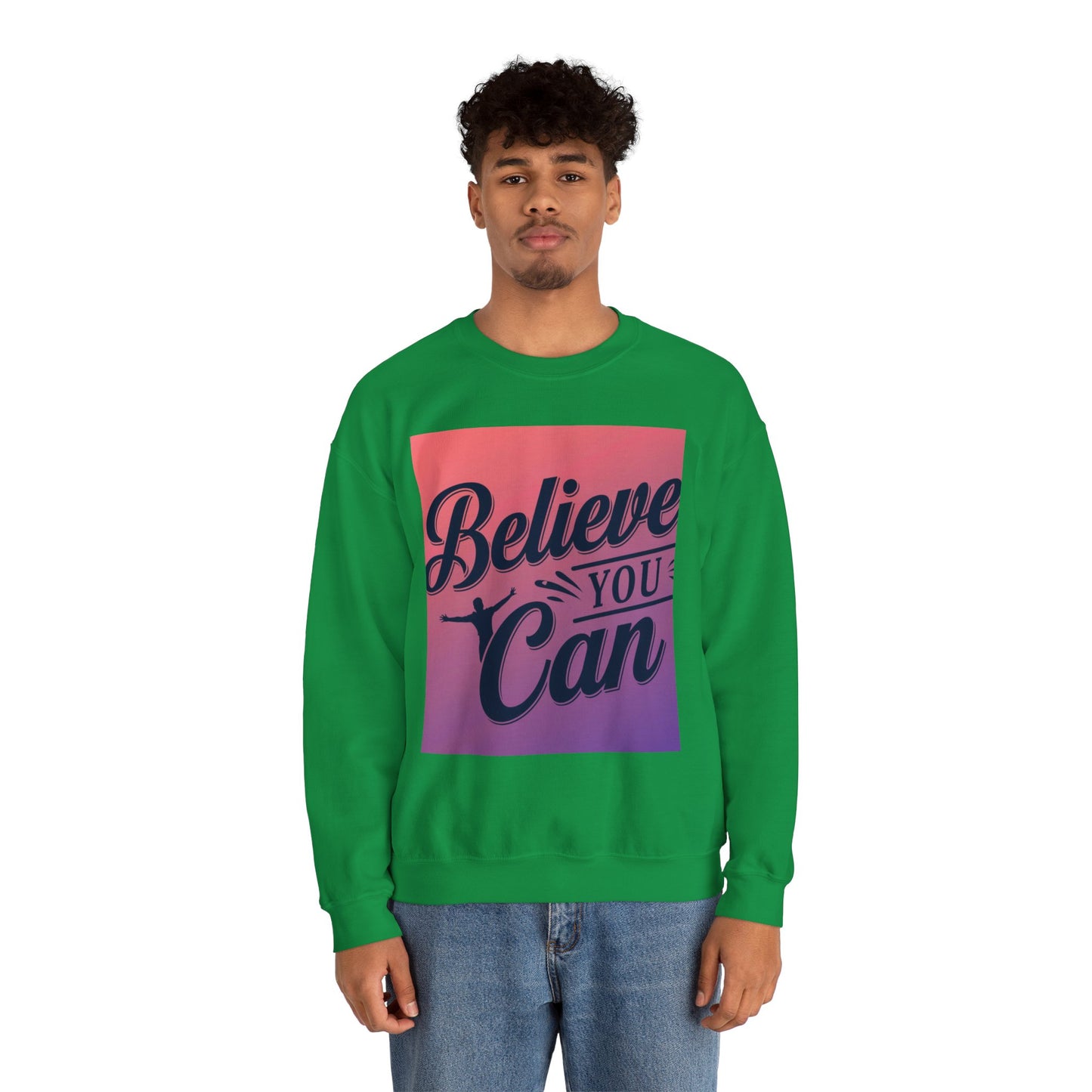 Believe You Can Unisex Heavy Blend™ Crewneck Sweatshirt Gildan 18000