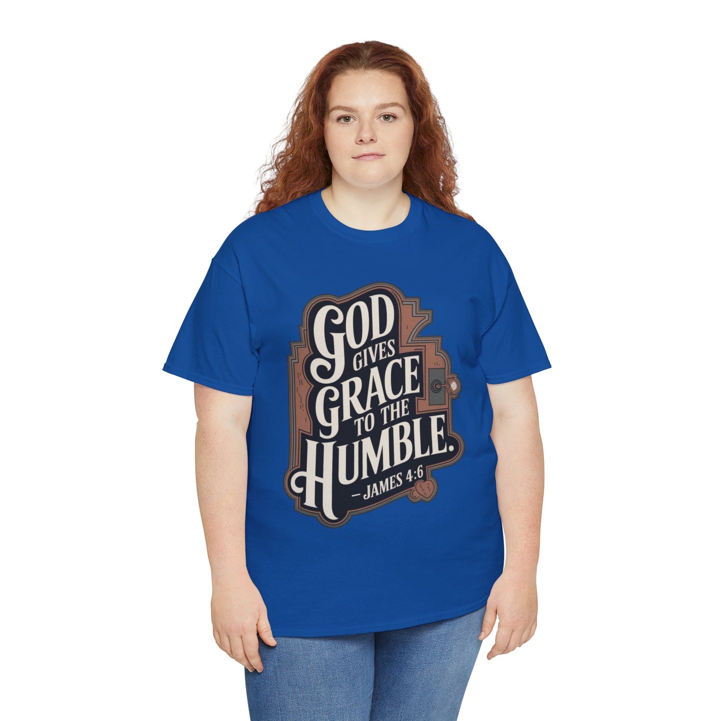 GOD Gives Grace To The Humble Unisex Heavy Cotton Tee