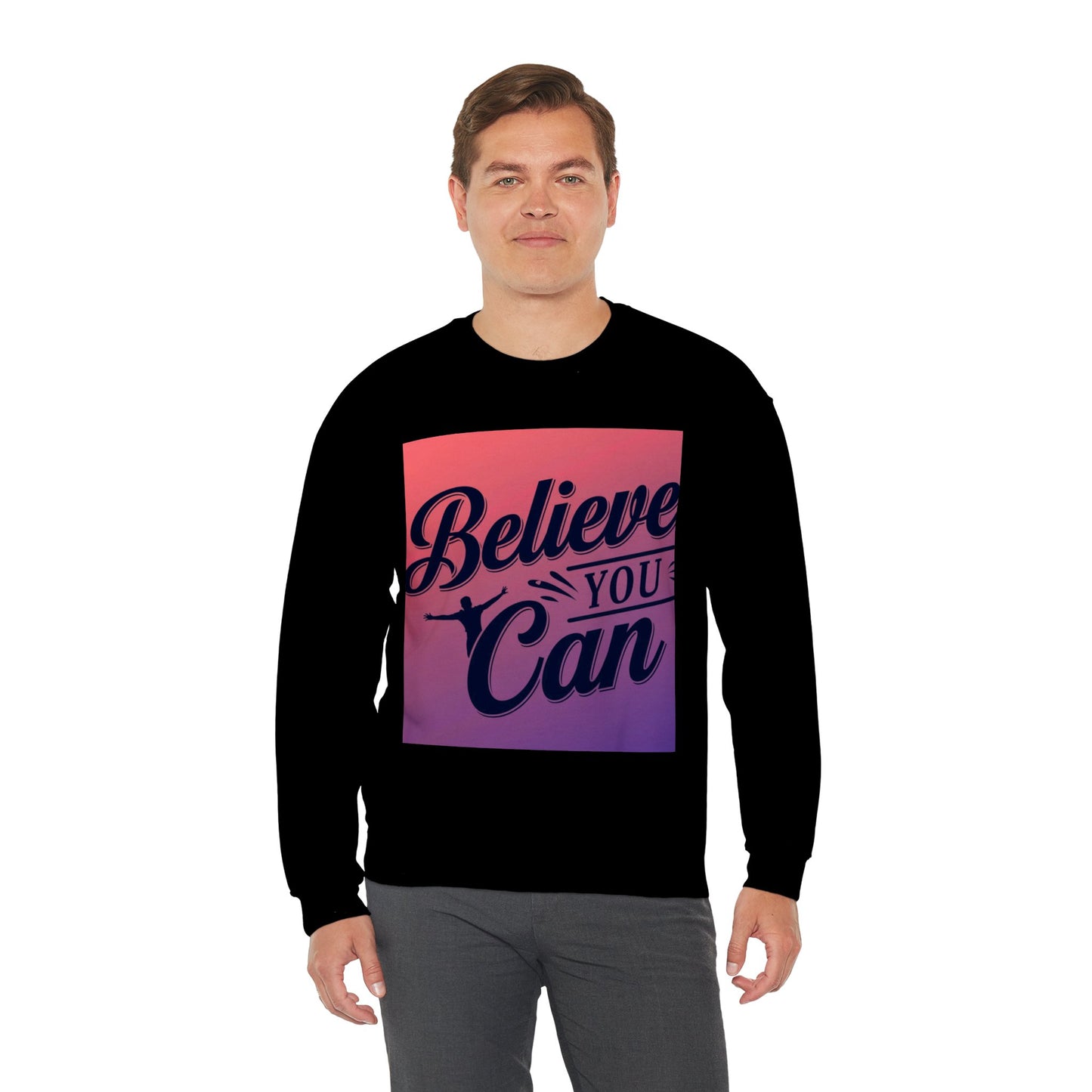 Believe You Can Unisex Heavy Blend™ Crewneck Sweatshirt Gildan 18000