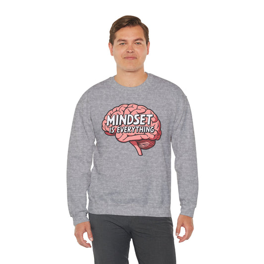 Mind Set Is Everything Unisex Heavy Blend™ Crewneck Sweatshirt Gildan 18000