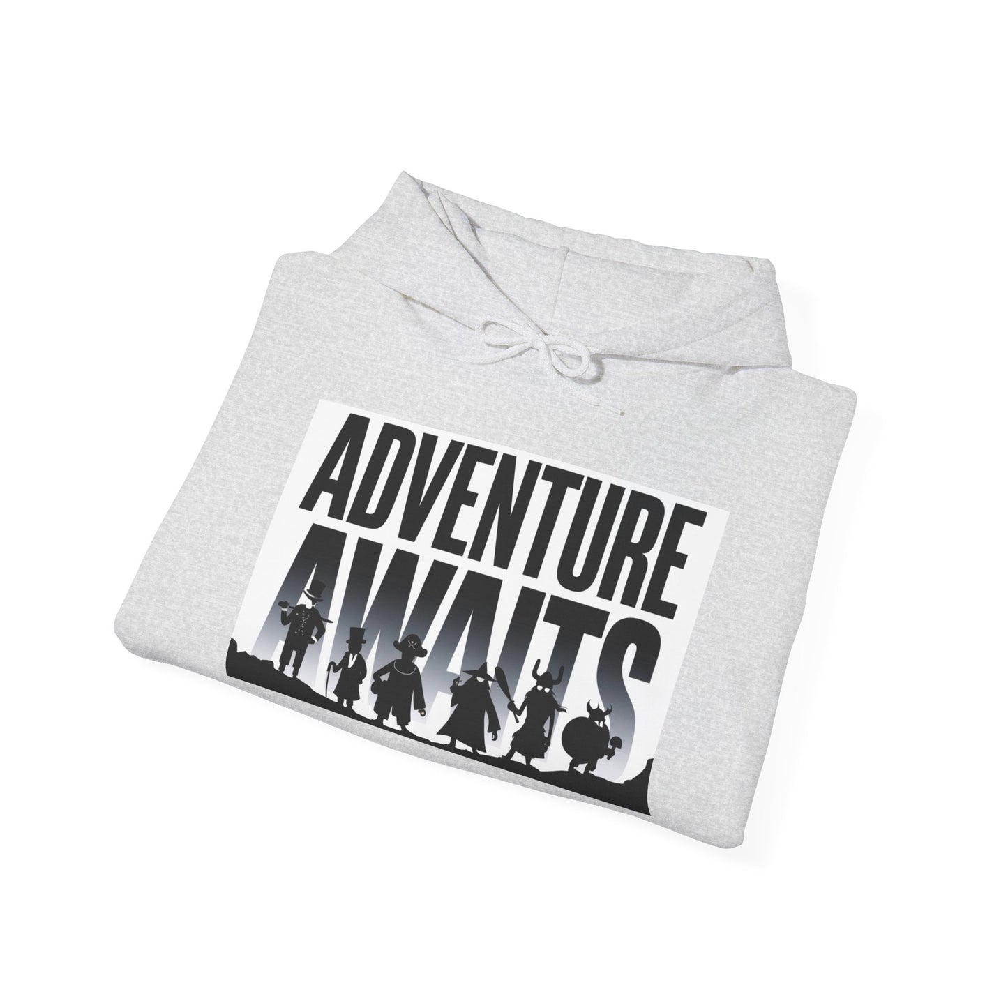 Adventure Awaits Unisex Heavy Blend™ Hoodie, Hooded Sweatshirt