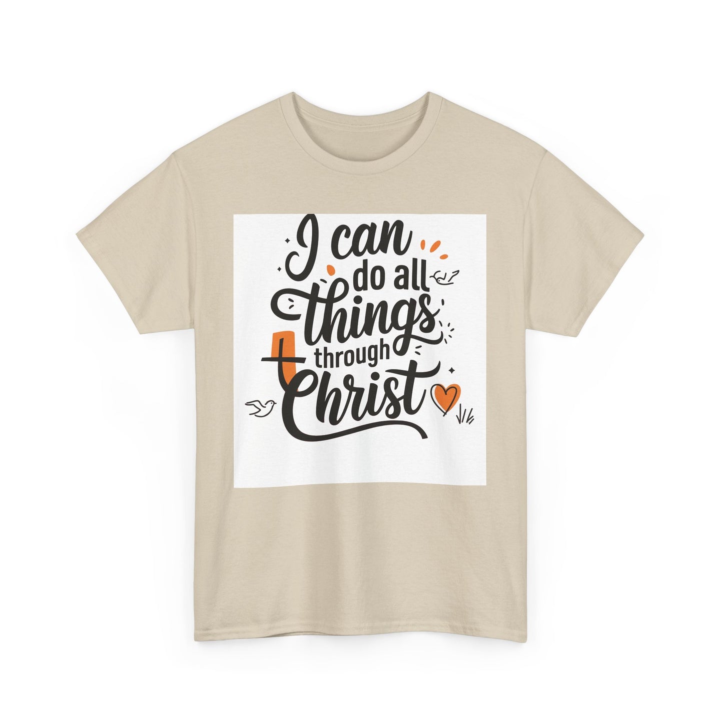 I Can Do All Things Through Christ Unisex Heavy Cotton Tee