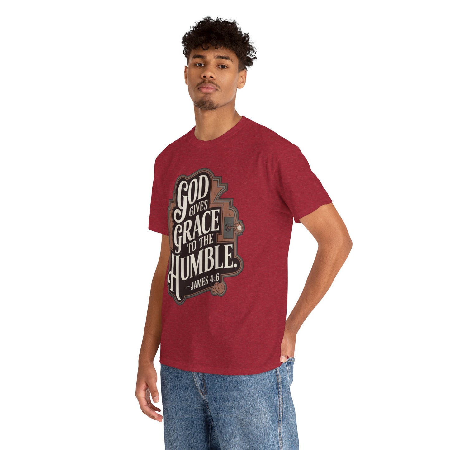 GOD Gives Grace To The Humble Unisex Heavy Cotton Tee