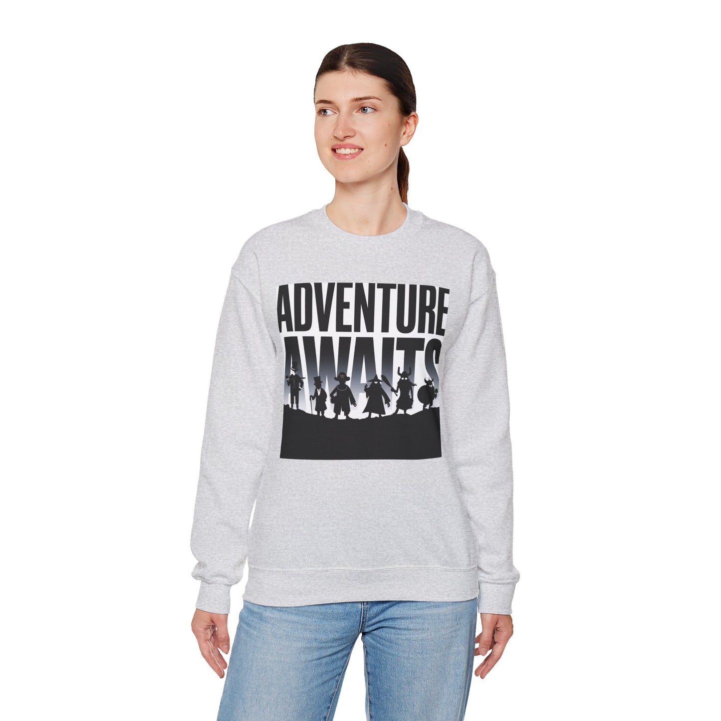 Adventure Awaits Sweatshirt Gildan 18000