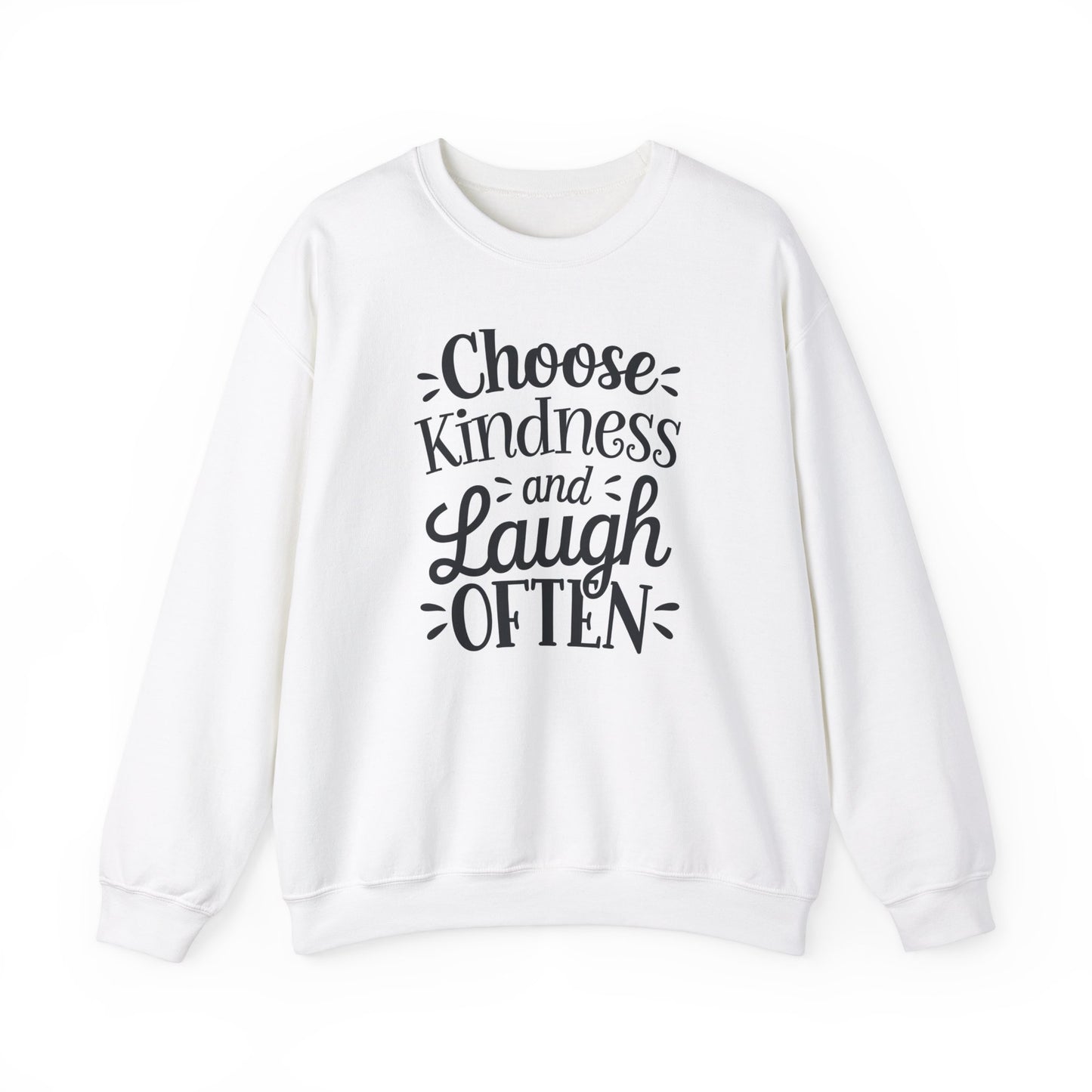 Choose Kindness And Laugh OFTEN Unisex Heavy Blend™ Crewneck Sweatshirt Gildan 18000