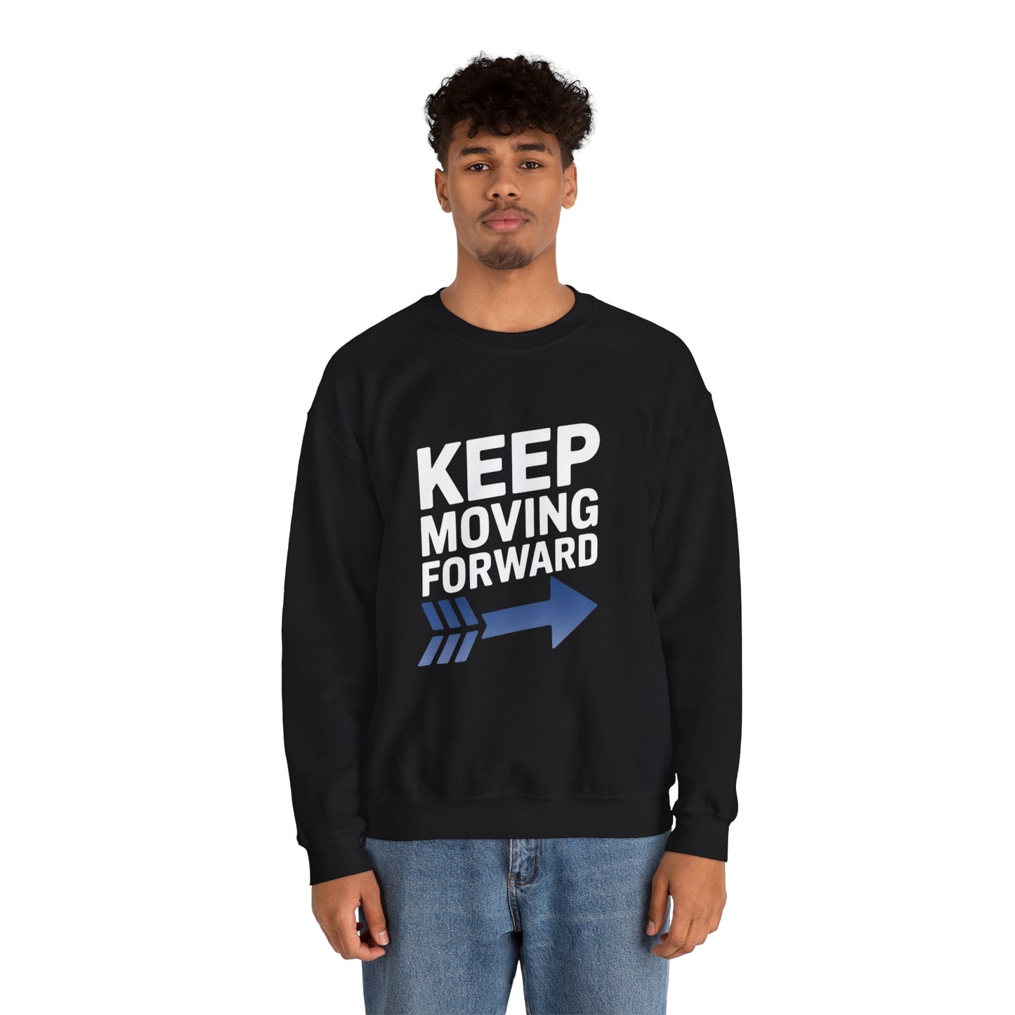 Keep Moving Forward Unisex Heavy Blend™ Crewneck Sweatshirt Gildan 18000