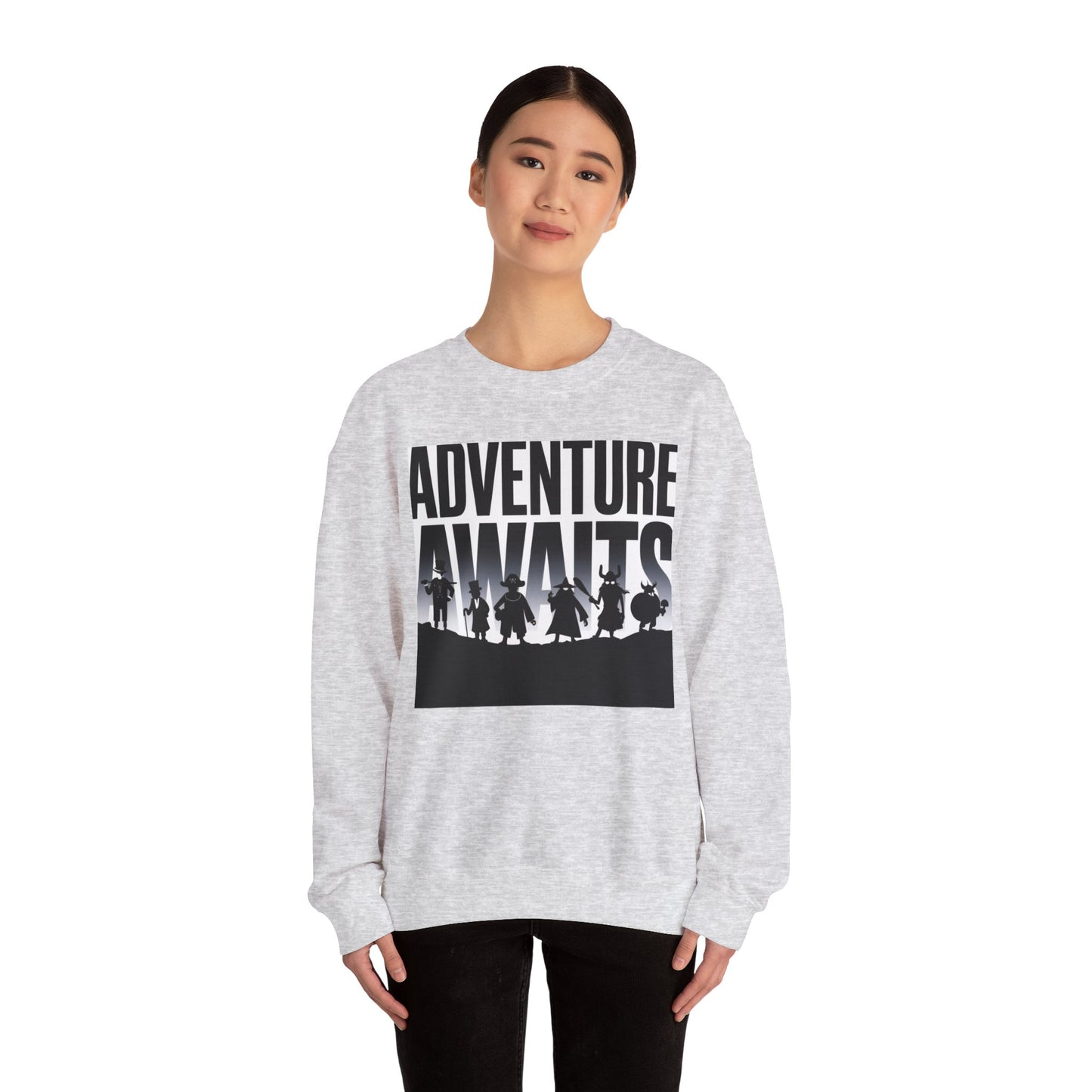 Adventure Awaits Sweatshirt Gildan 18000