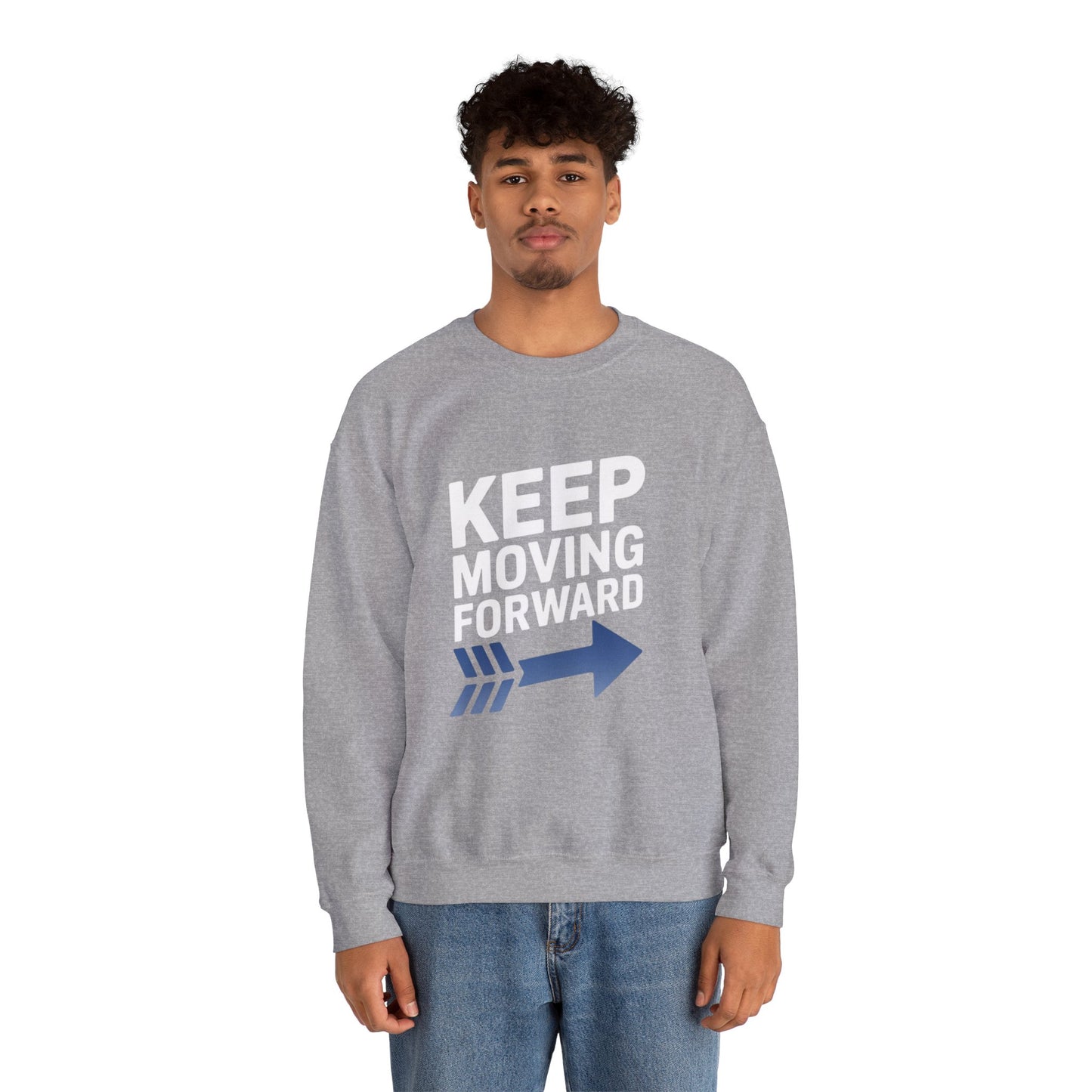 Keep Moving Forward Unisex Heavy Blend™ Crewneck Sweatshirt Gildan 18000