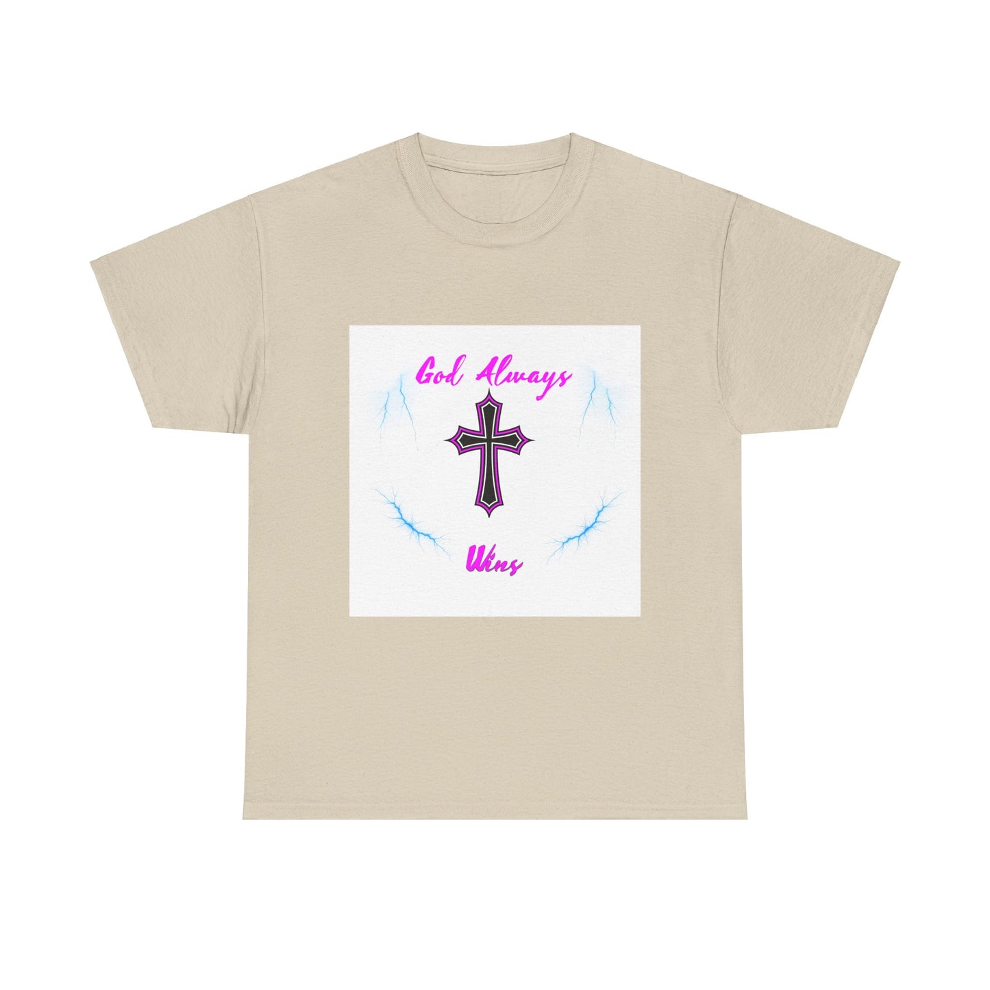 GOD Always Wins Unisex Heavy Cotton Tee