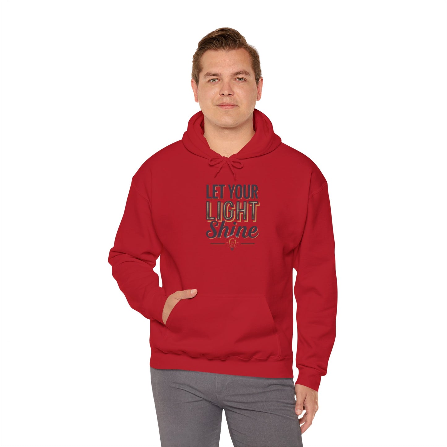 Let Your Light Shine Hooded Sweatshirt Hoodie Gildan 18500