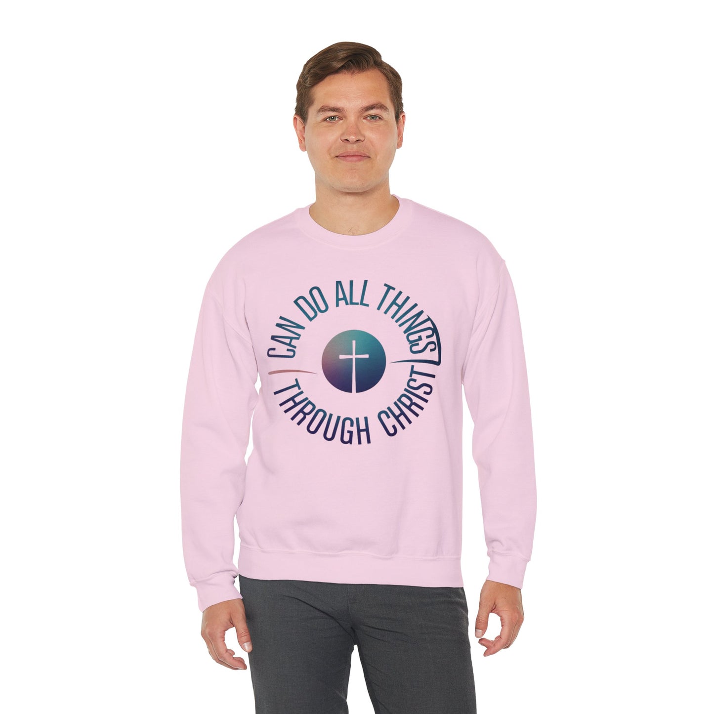 I Can Do All Things Through CHRIST Unisex Heavy Blend™ Crewneck Sweatshirt