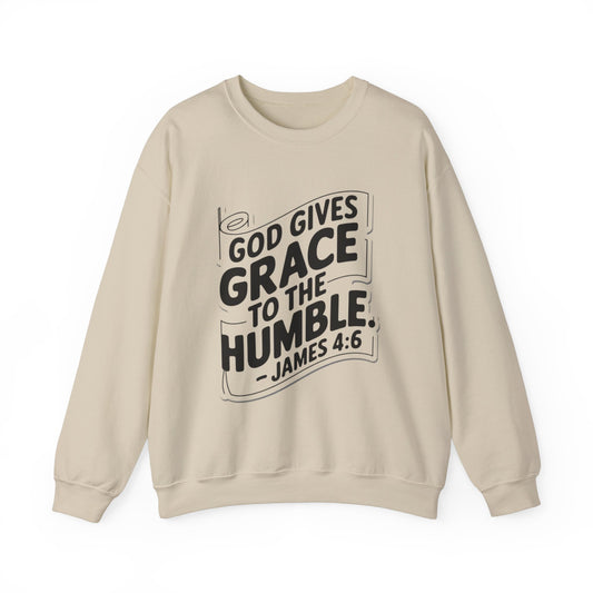 GOD Gives Grace To The Humble Unisex Heavy Blend™ Crewneck Sweatshirt