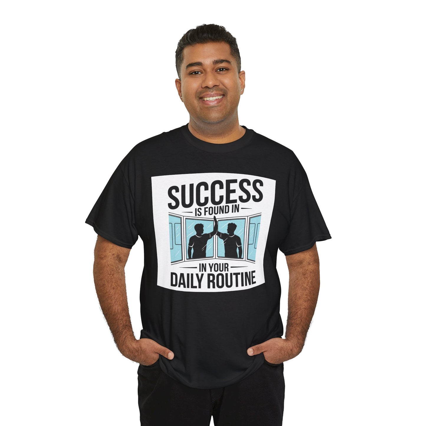 Success Is Found In Your Daily Routine Unisex Heavy Cotton Tee